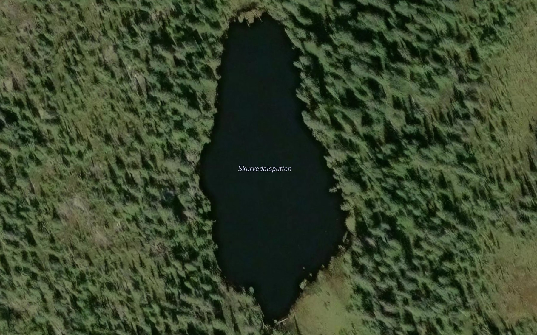 Satellite map of the Skurvedalsputten