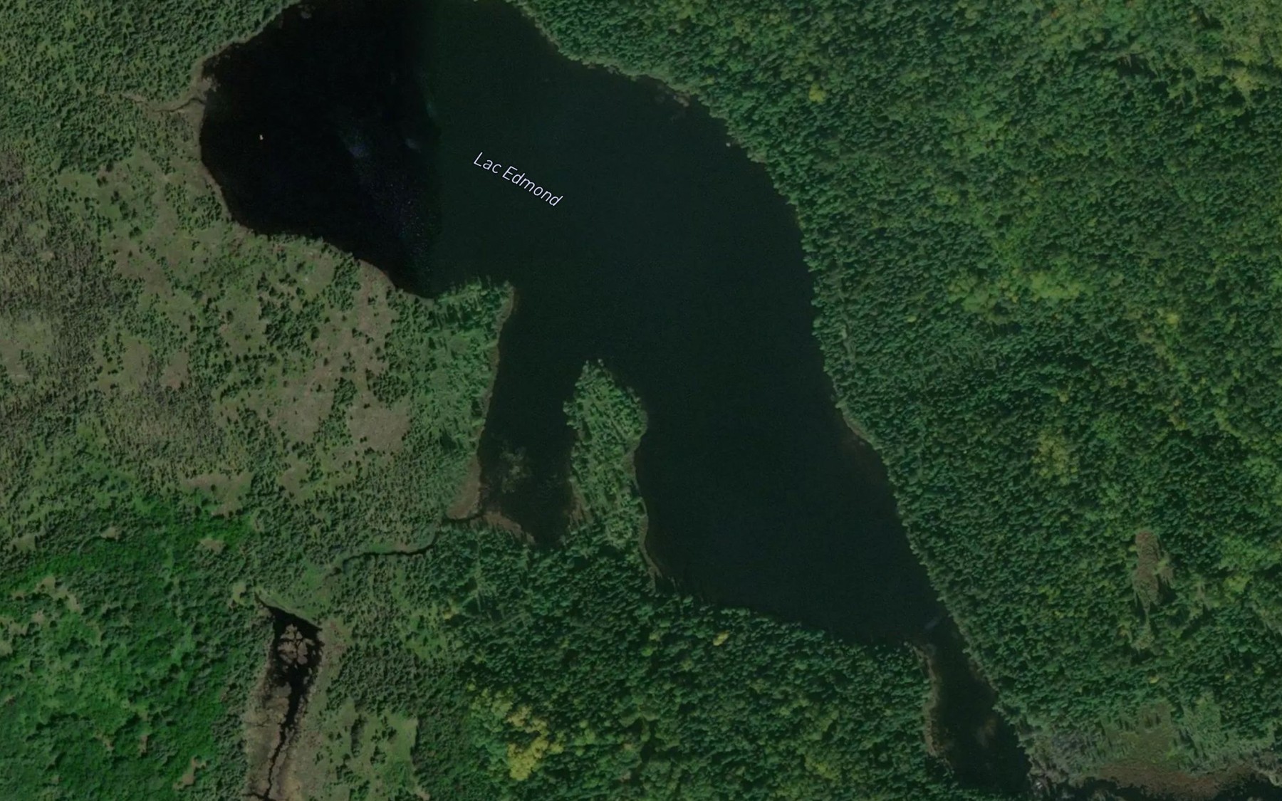 Satellite map of the Lac Edmond