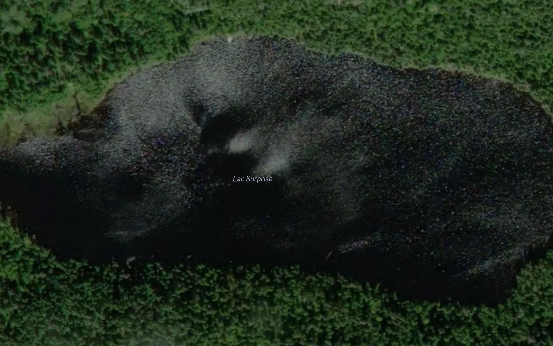 Satellite map of the Lac Surprise