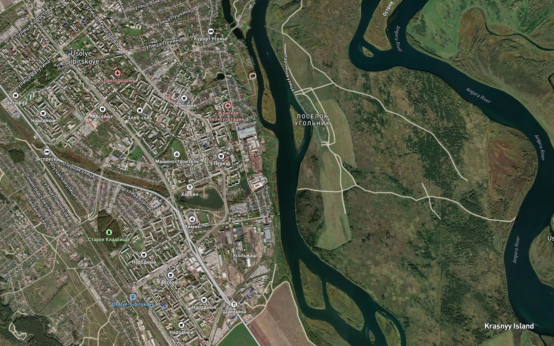 Satellite map of the Skipidarka