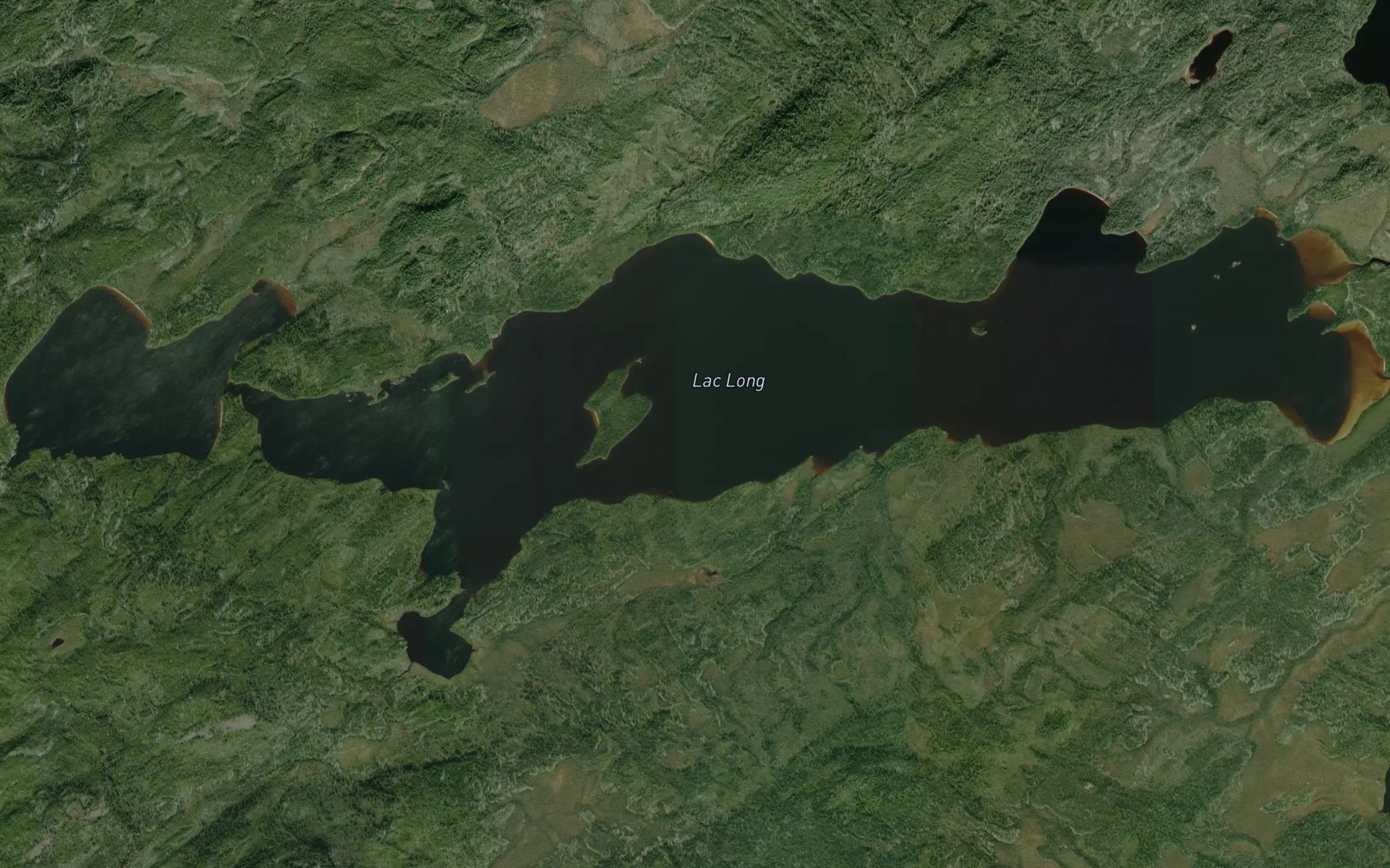 Satellite map of the Lac Long
