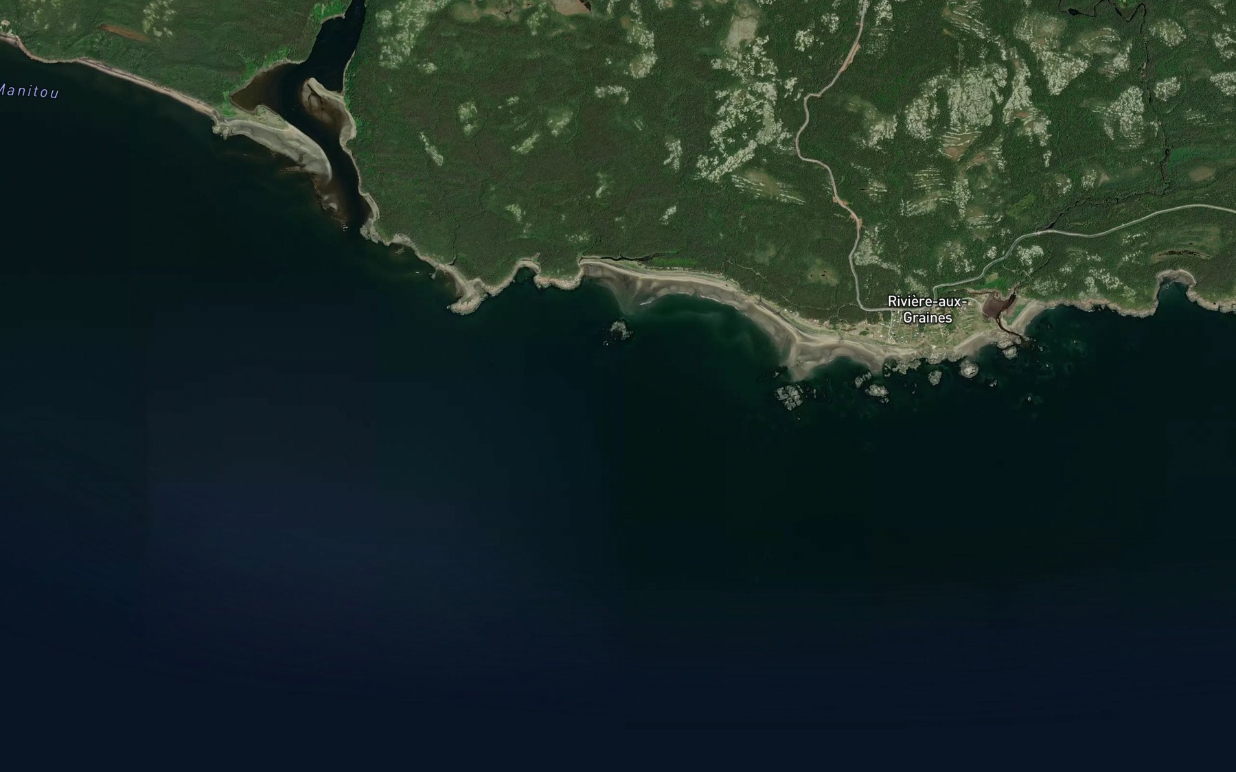 Satellite map of the Anse a Adelard-Bacon