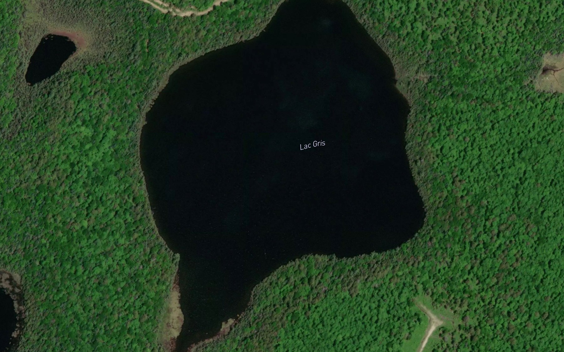 Satellite map of the Lac Gris