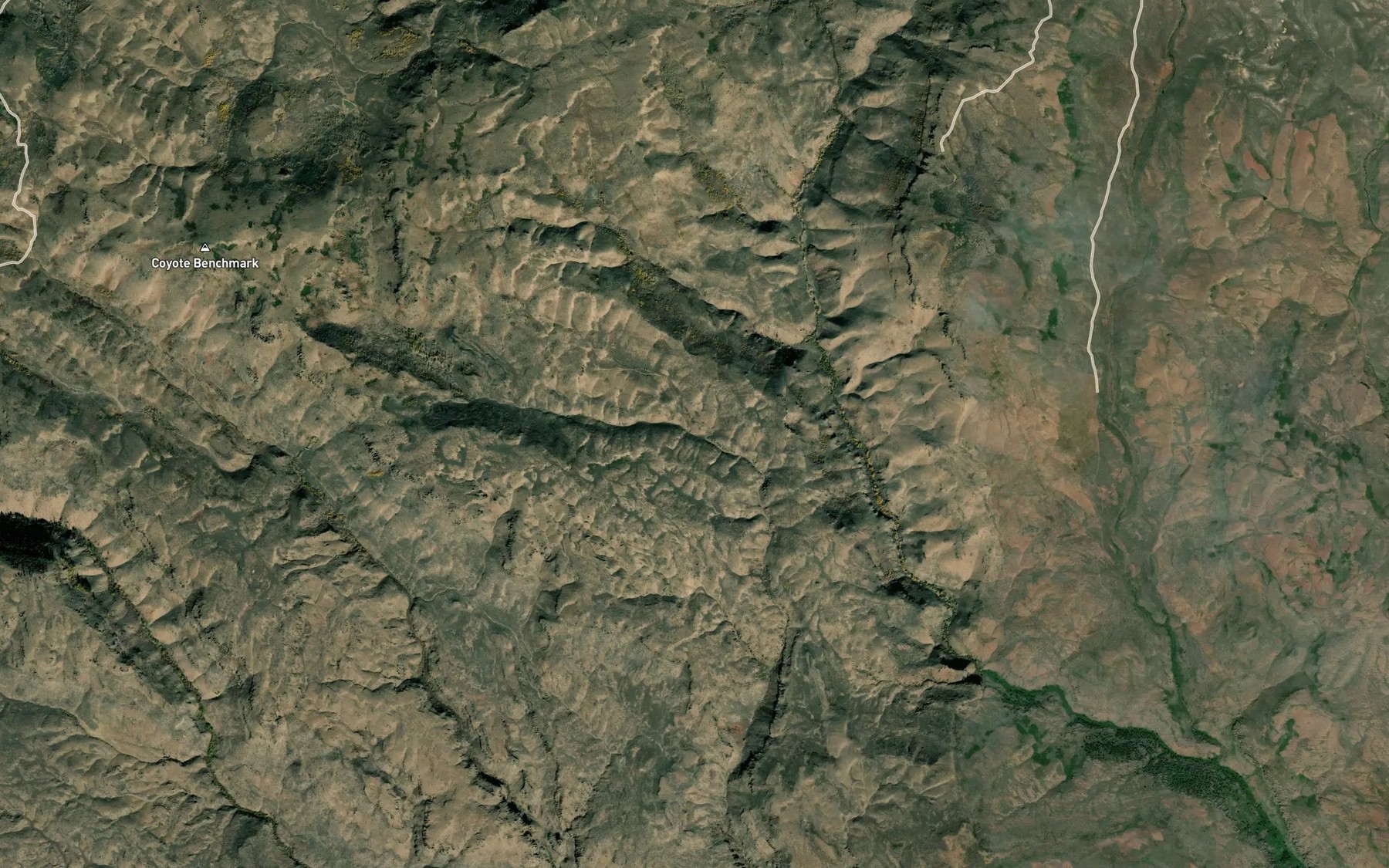 Satellite map of the Bourbon Spring