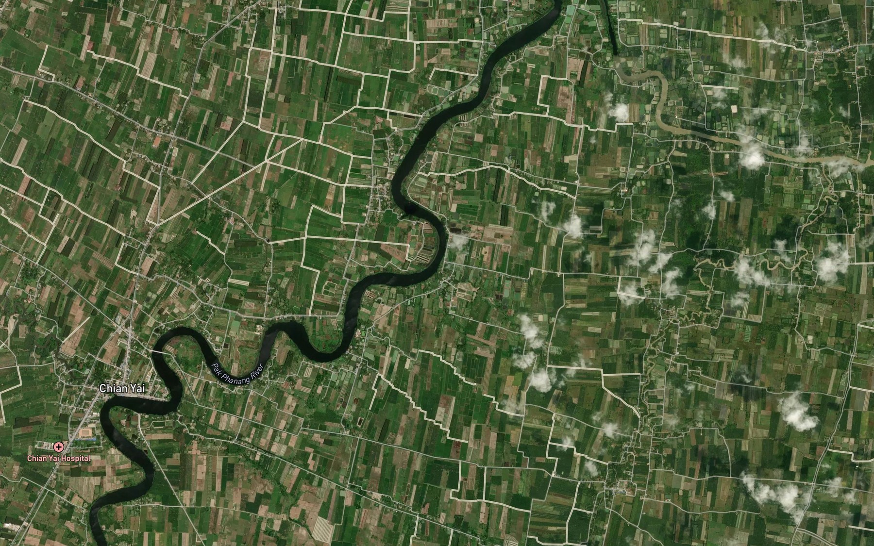 Satellite map of the Khlong Bang Thuai