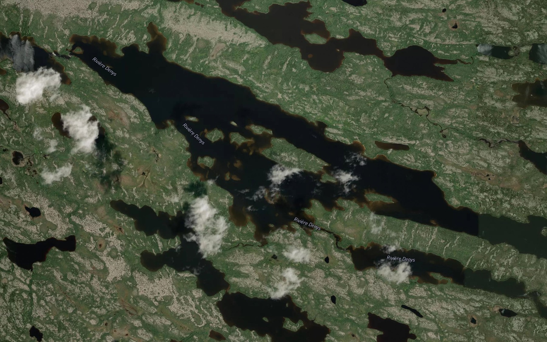 Satellite map of the Lac Kachinwaschikan