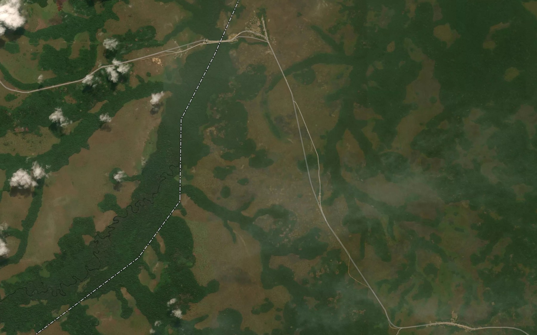 Satellite map of the Mba