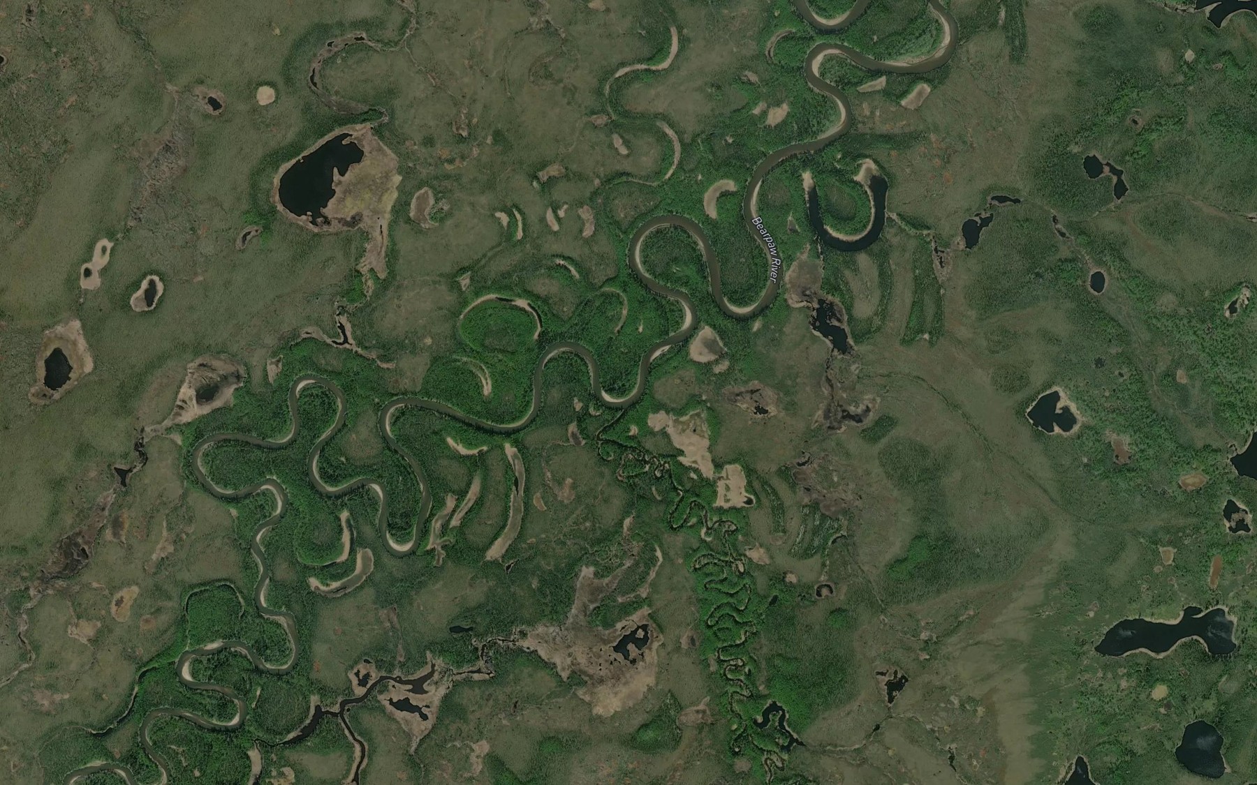 Satellite map of the Otter Creek