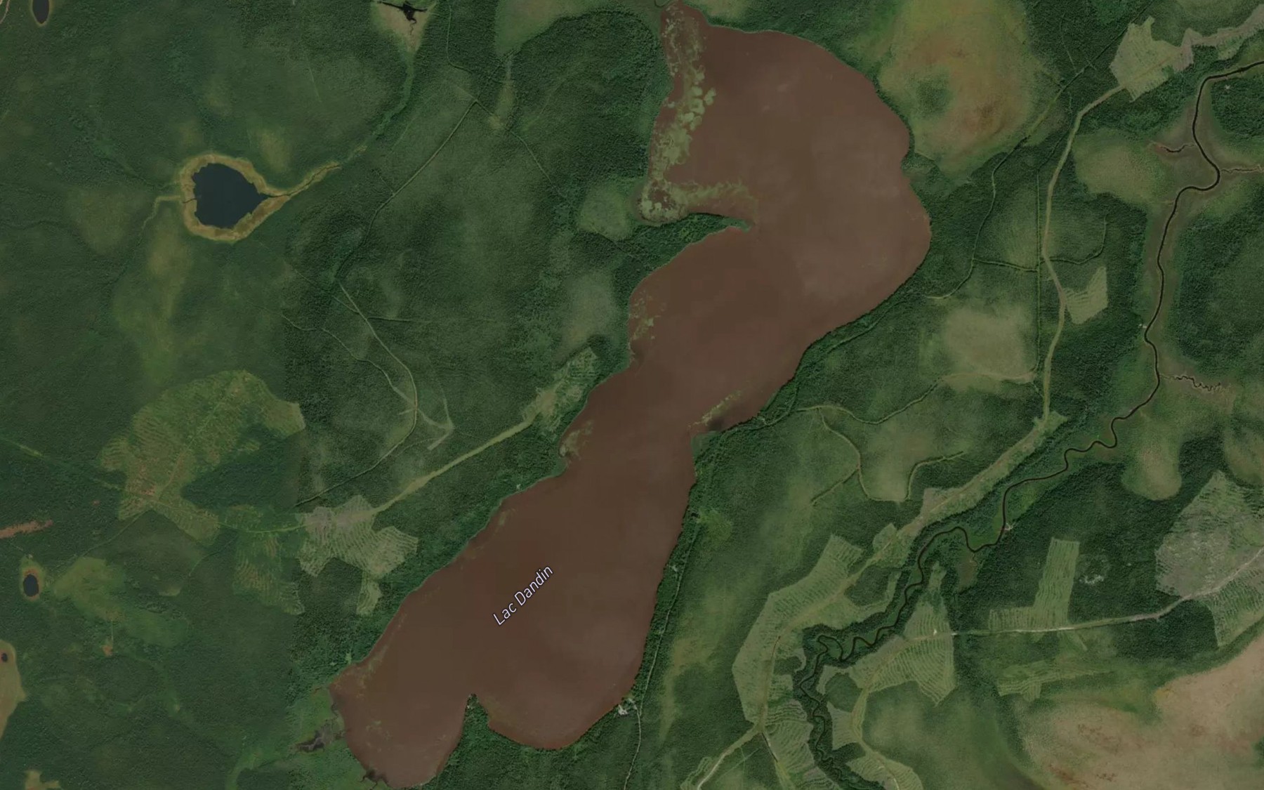 Satellite map of the Lac Dandin