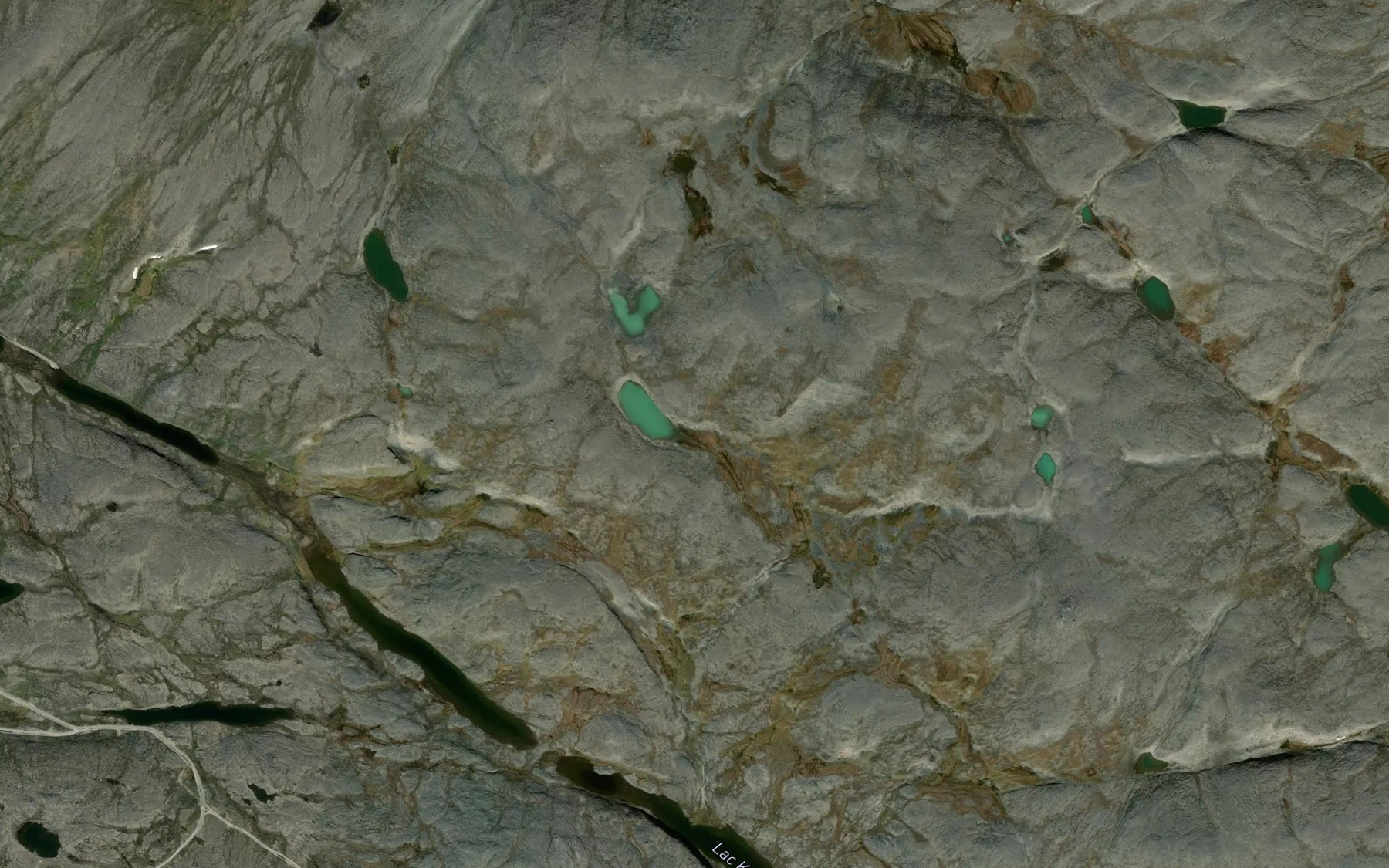 Satellite map of the Lac Kivinilik