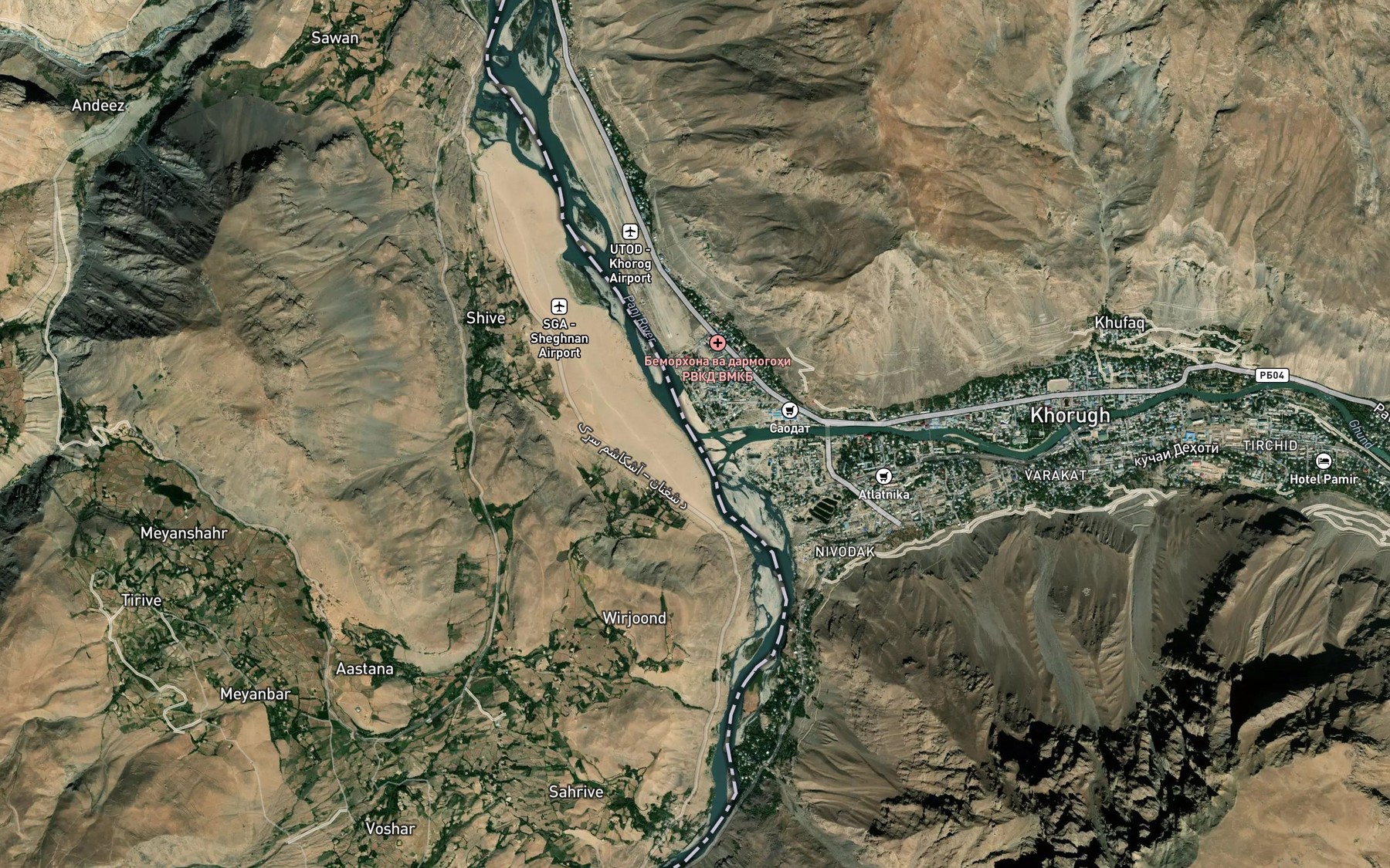 Satellite map of the Gint