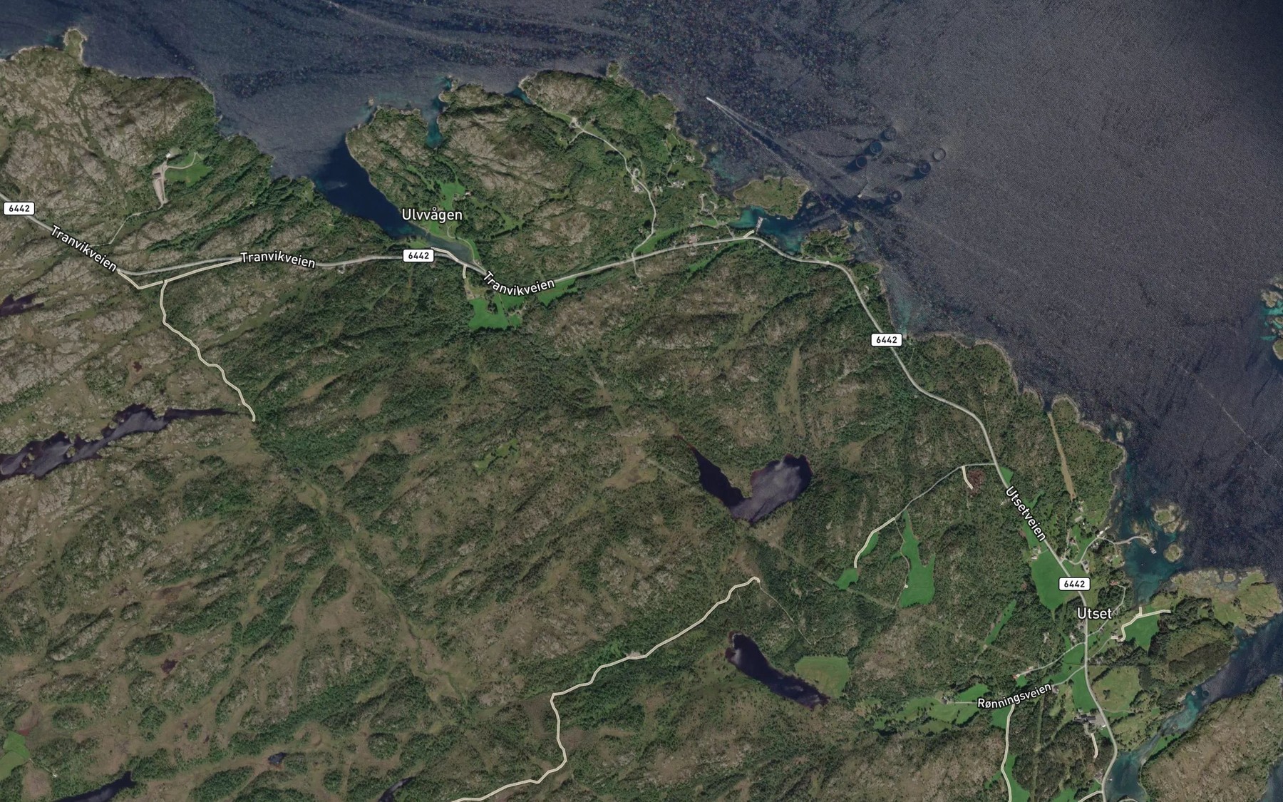 Satellite map of the Ulvagbekken