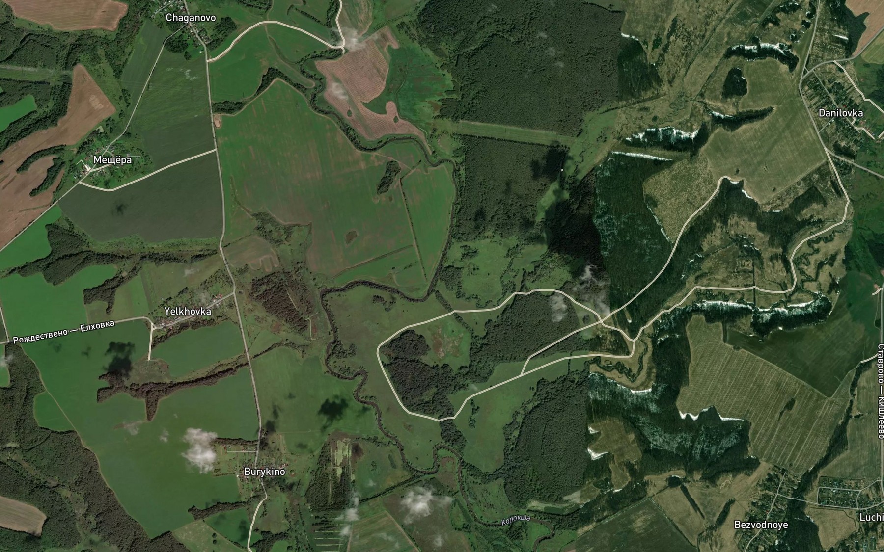 Satellite map of the Kuftiga