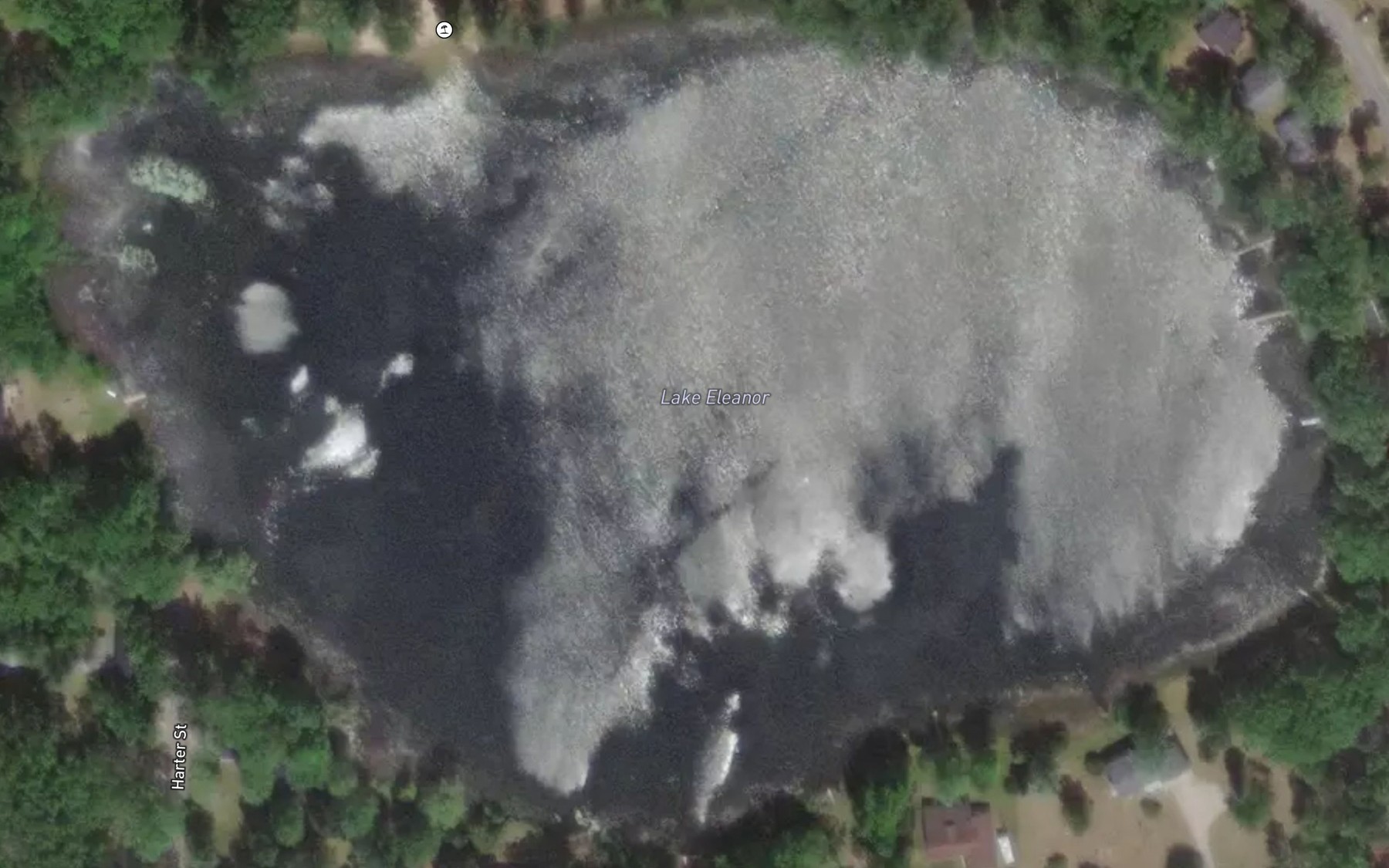 Satellite map of the Lake Elinor