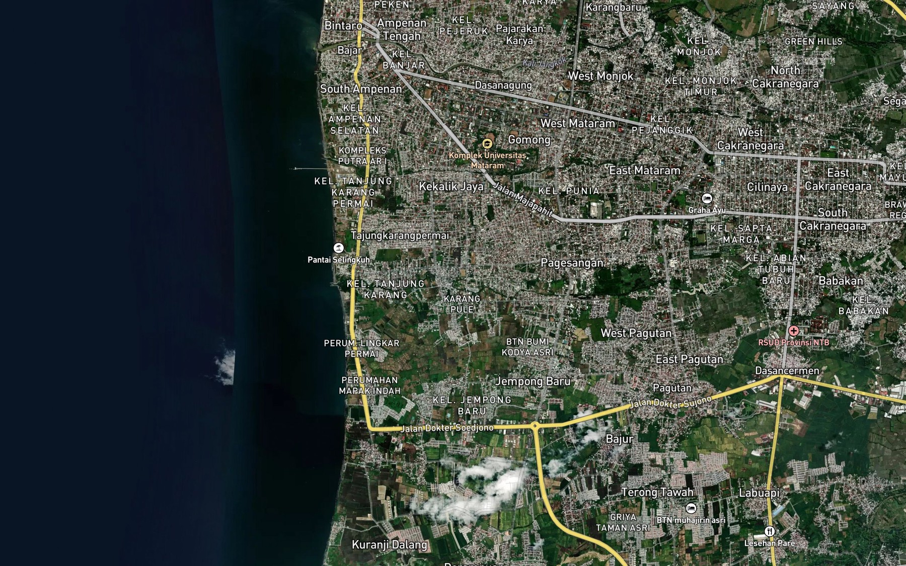 Satellite map of the Telabah Tengaklele