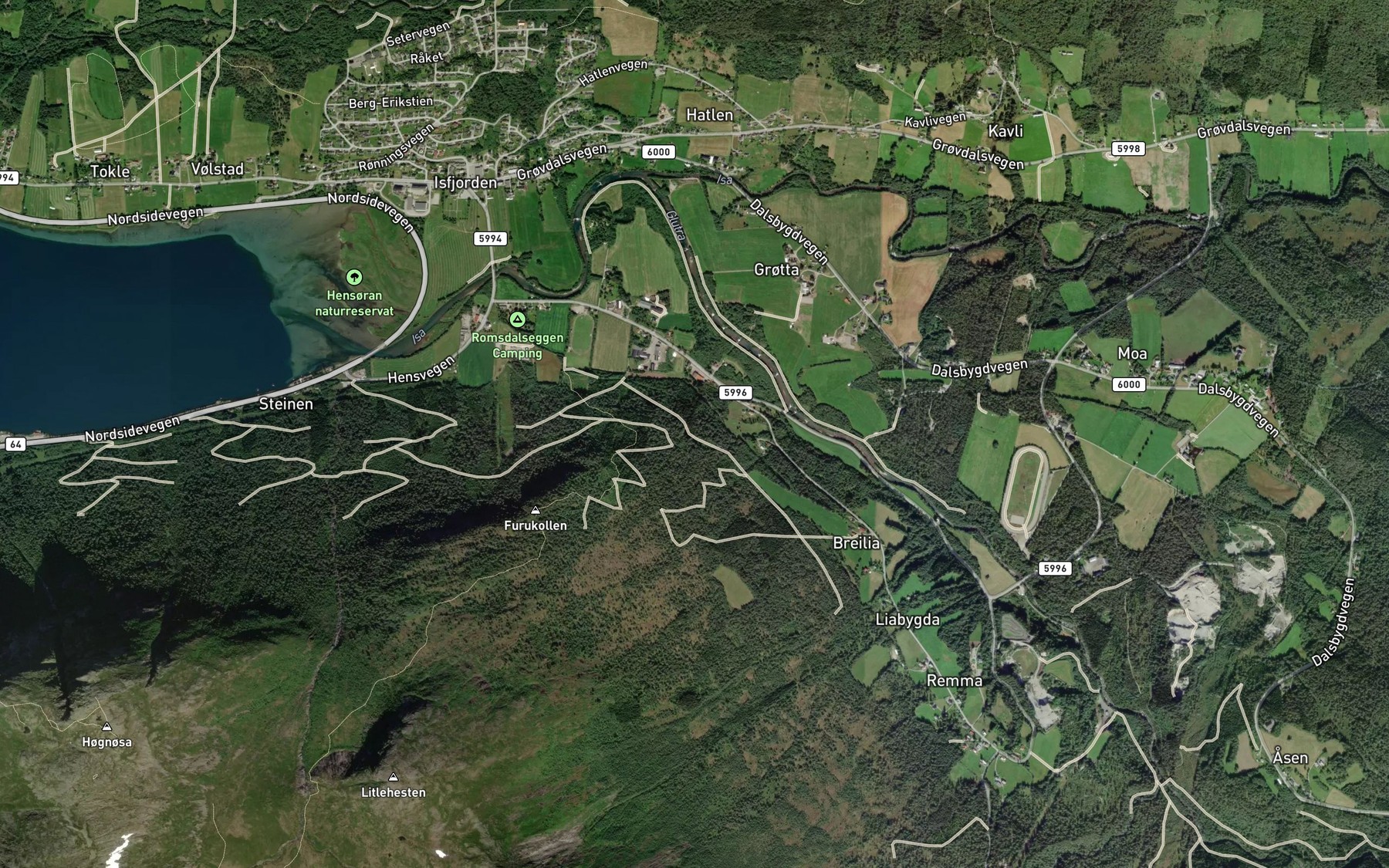 Satellite map of the Svagrova