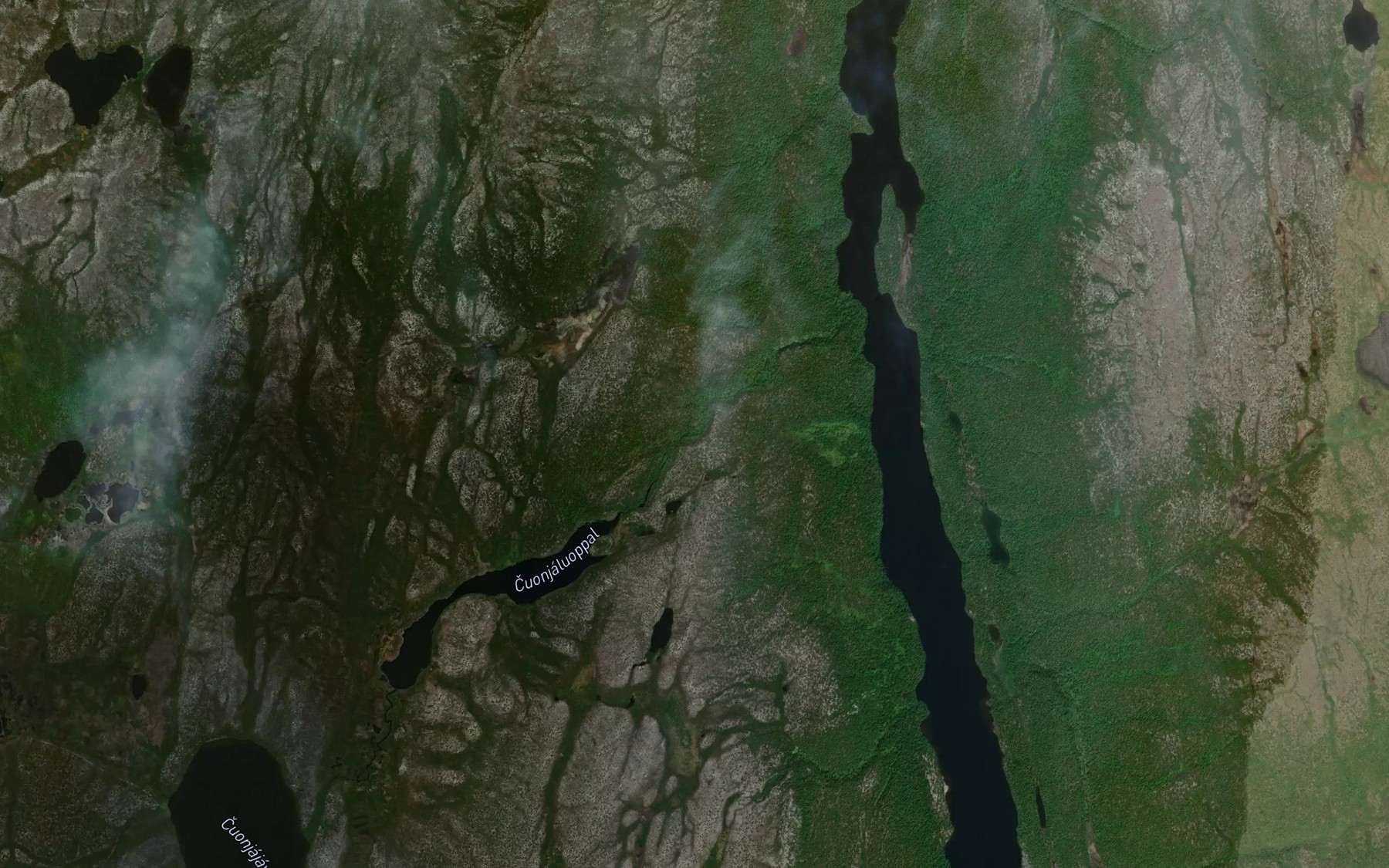 Satellite map of the Cuonjajakka