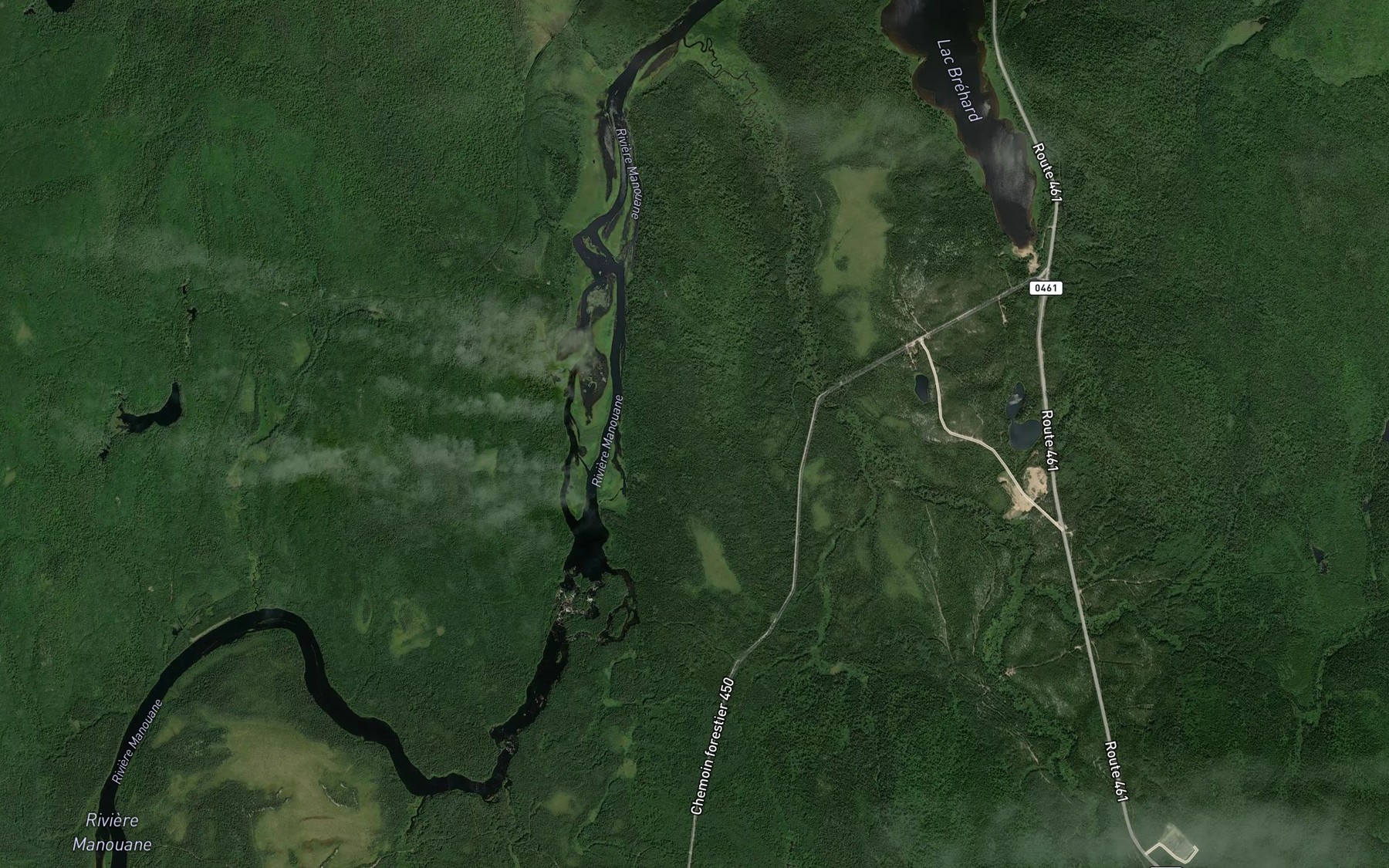 Satellite map of the Rapides Seskationak