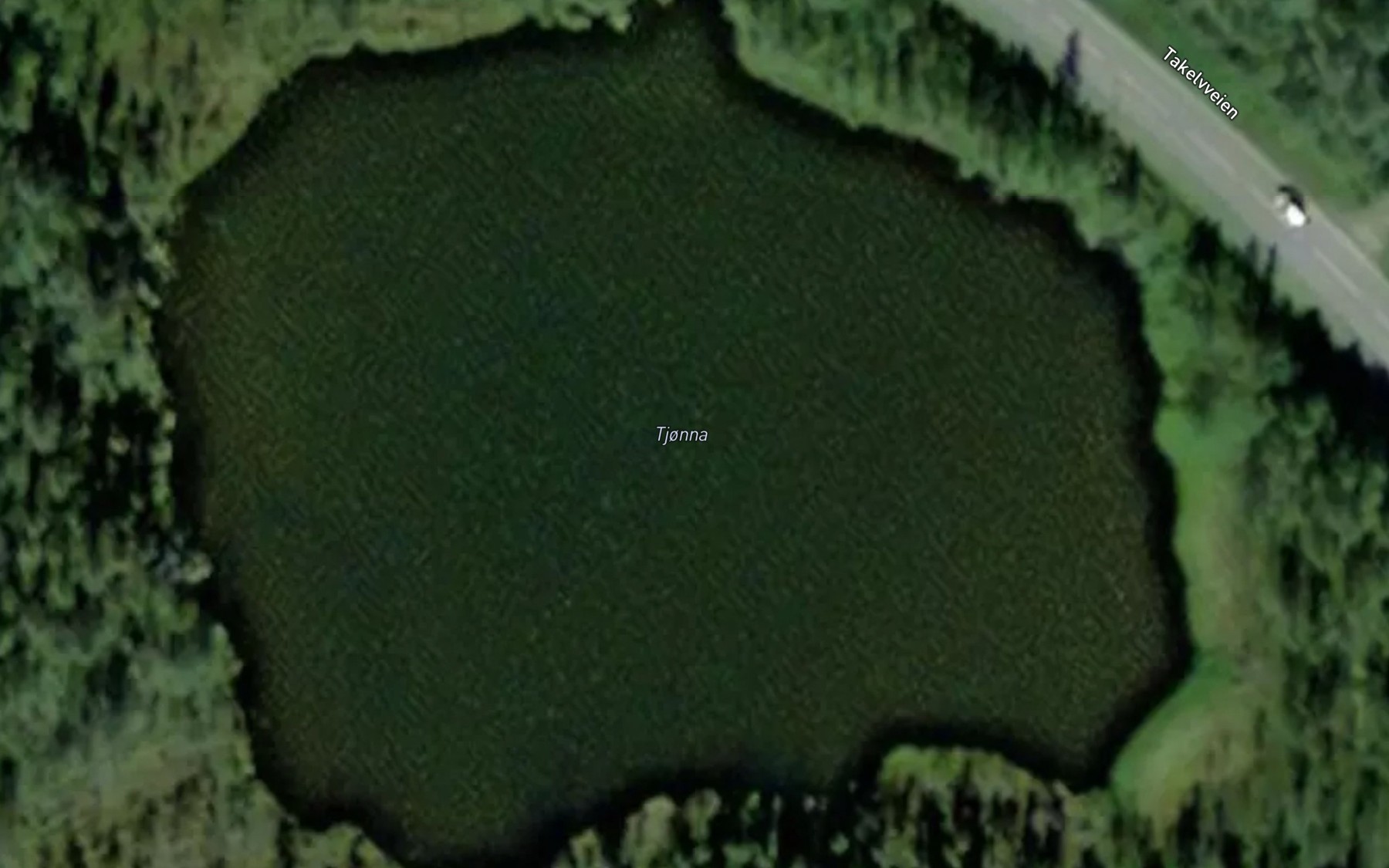 Satellite map of the Tjorna