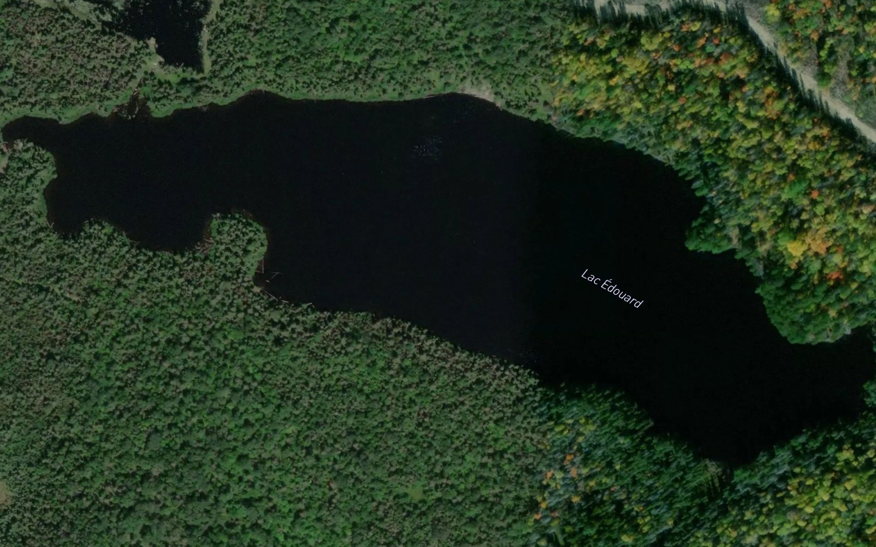 Satellite map of the Lac Edouard