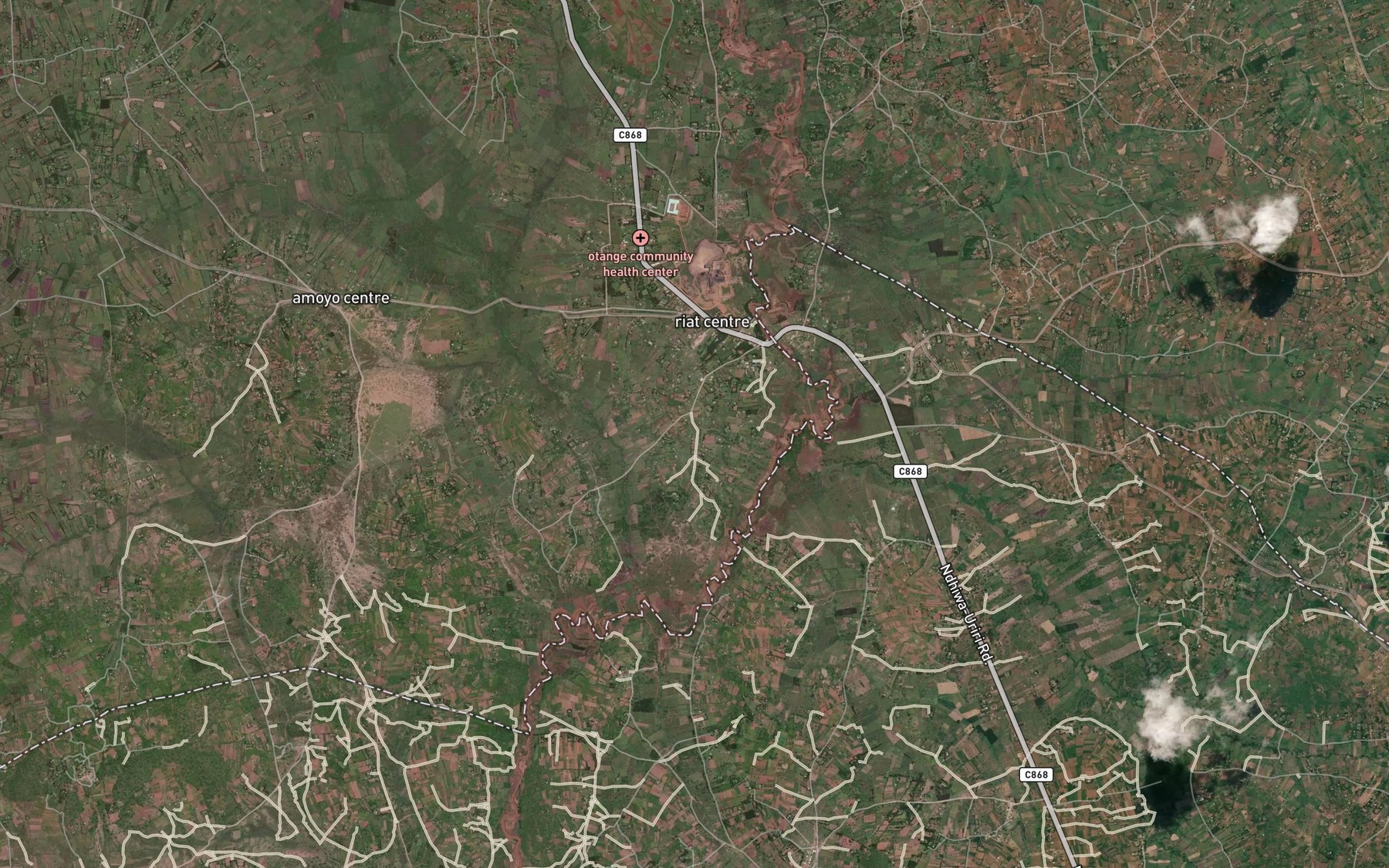 Satellite map of the Augo