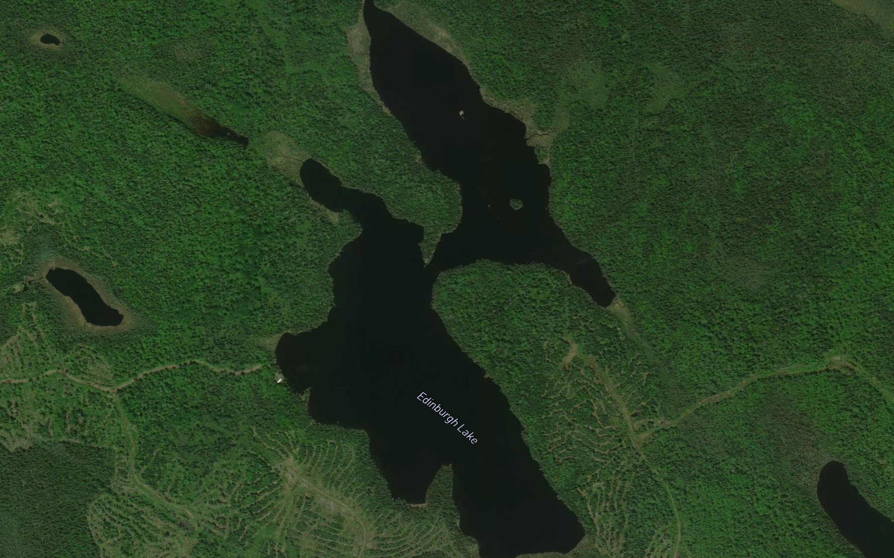 Satellite map of the Edinburgh Lake