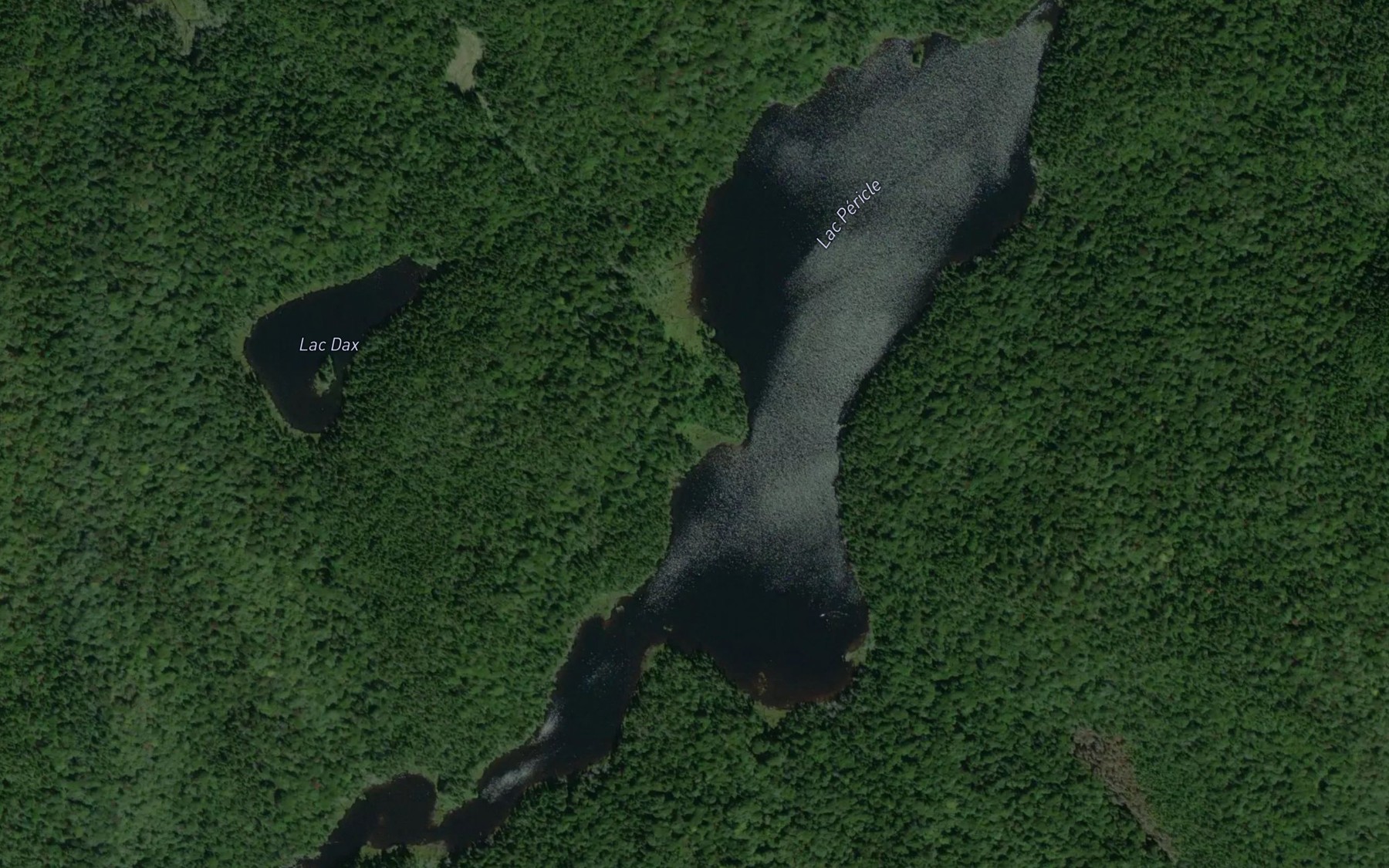 Satellite map of the Lac Pericle