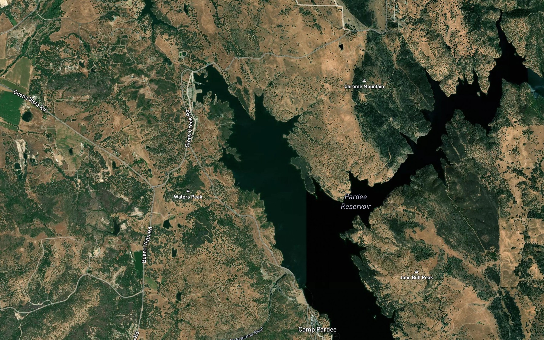 Satellite map of the North Arm