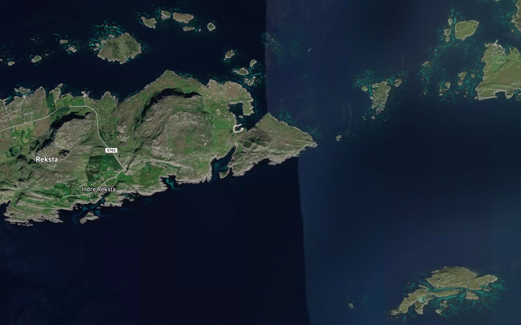 Satellite map of the Olvika