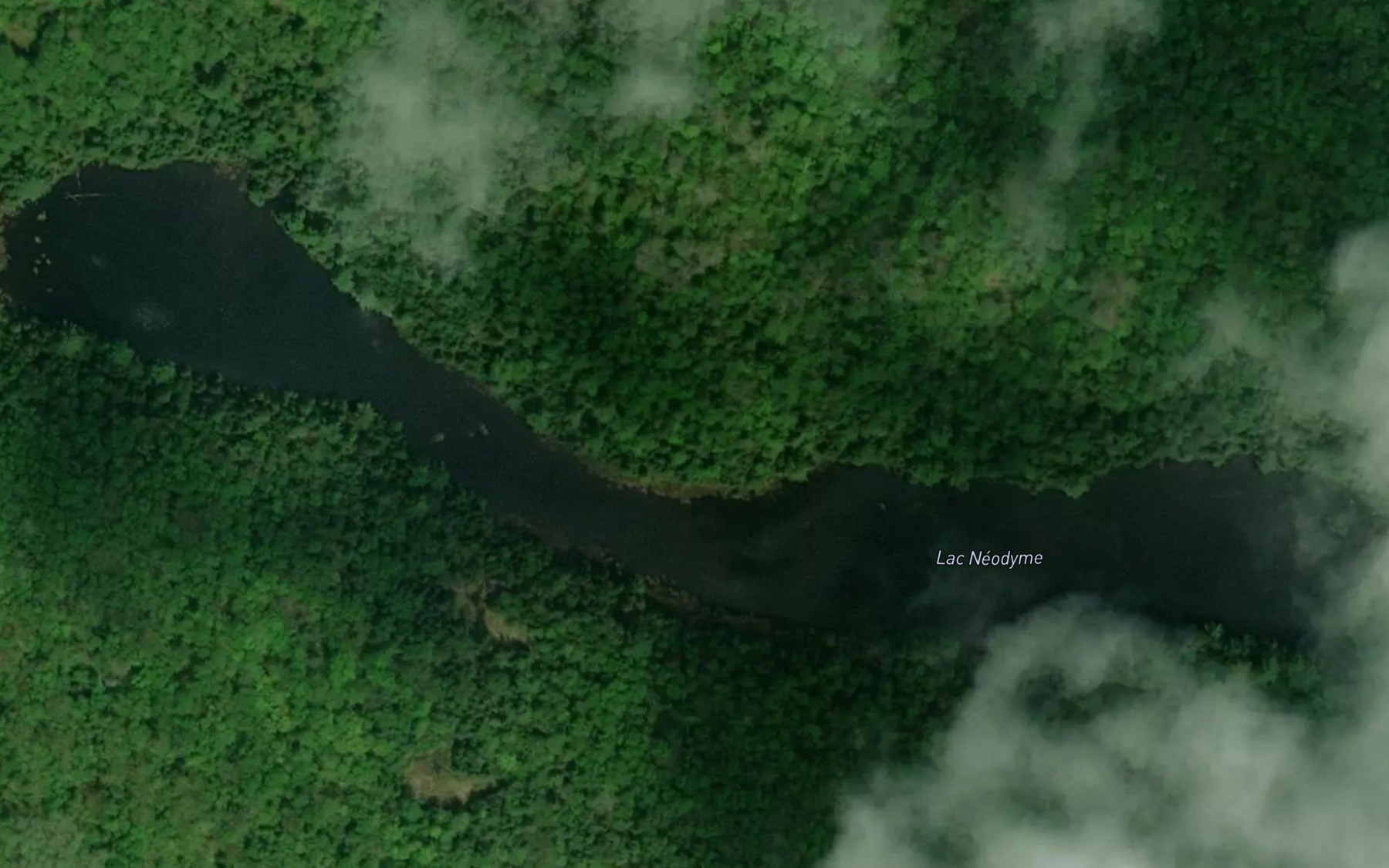 Satellite map of the Lac Neodyme
