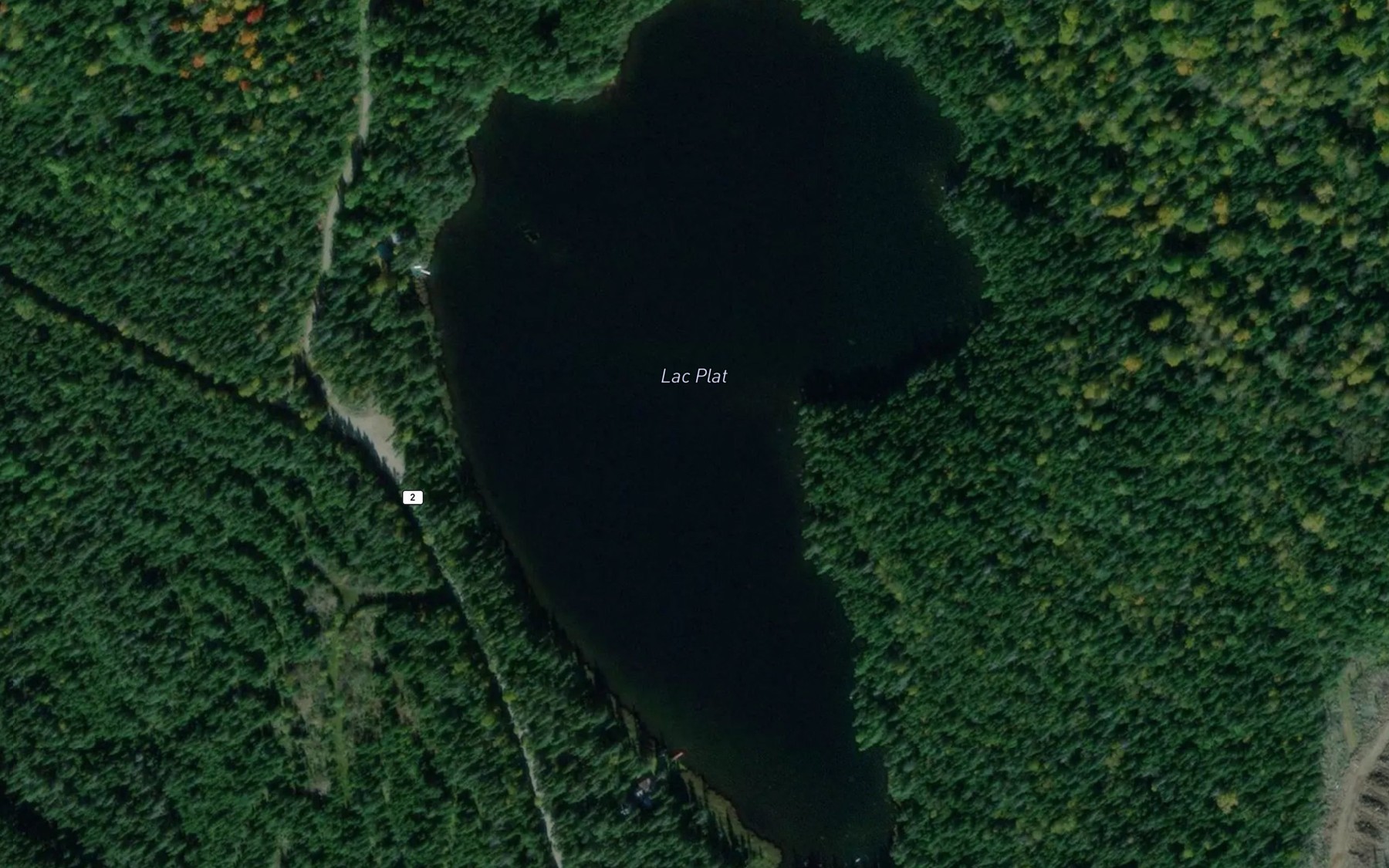 Satellite map of the Lac Plat