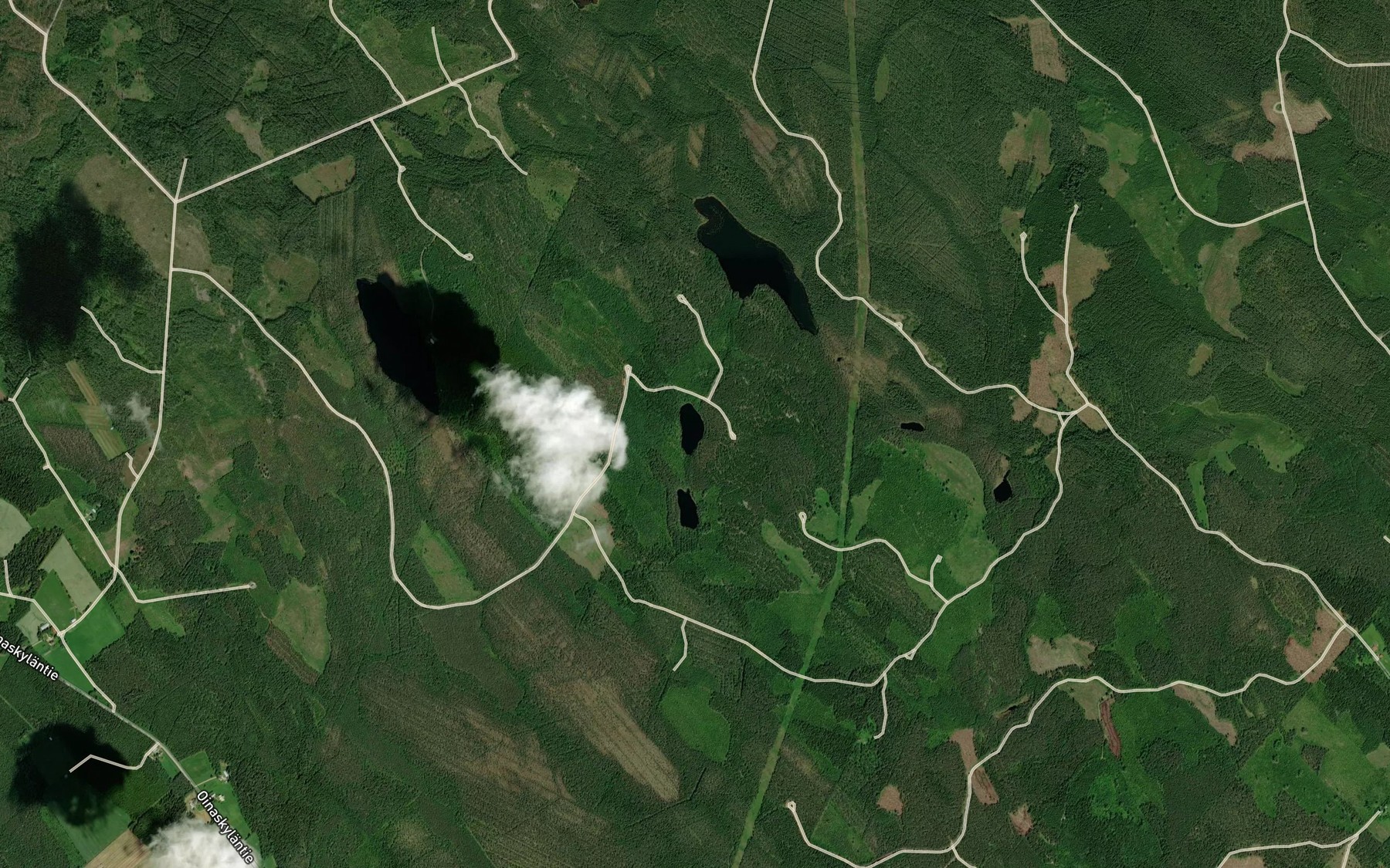 Satellite map of the Alalampi