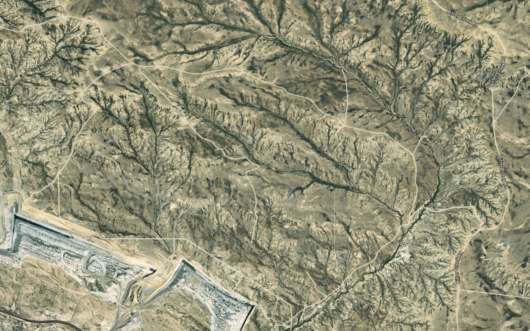 Satellite map of the Tenmile Reservoir Number 4