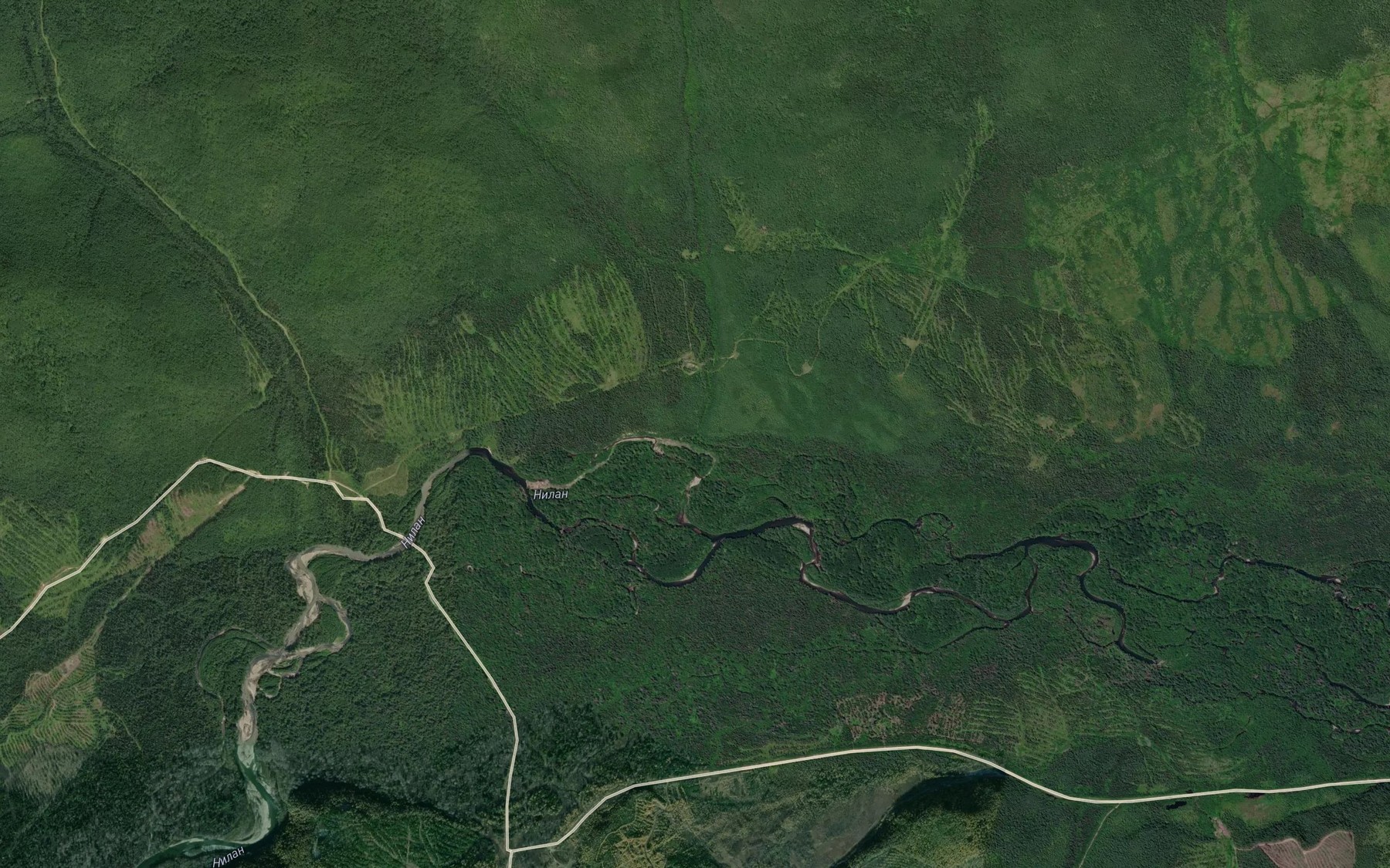 Satellite map of the Pryamoy