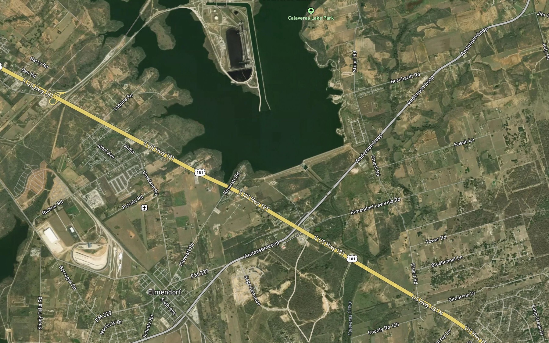 Satellite map of the Spot 9