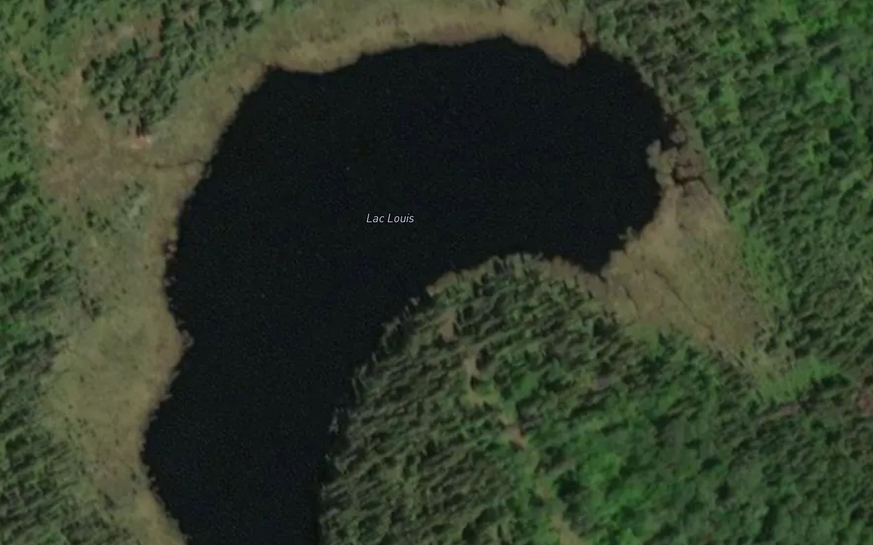 Satellite map of the Lac a Pit