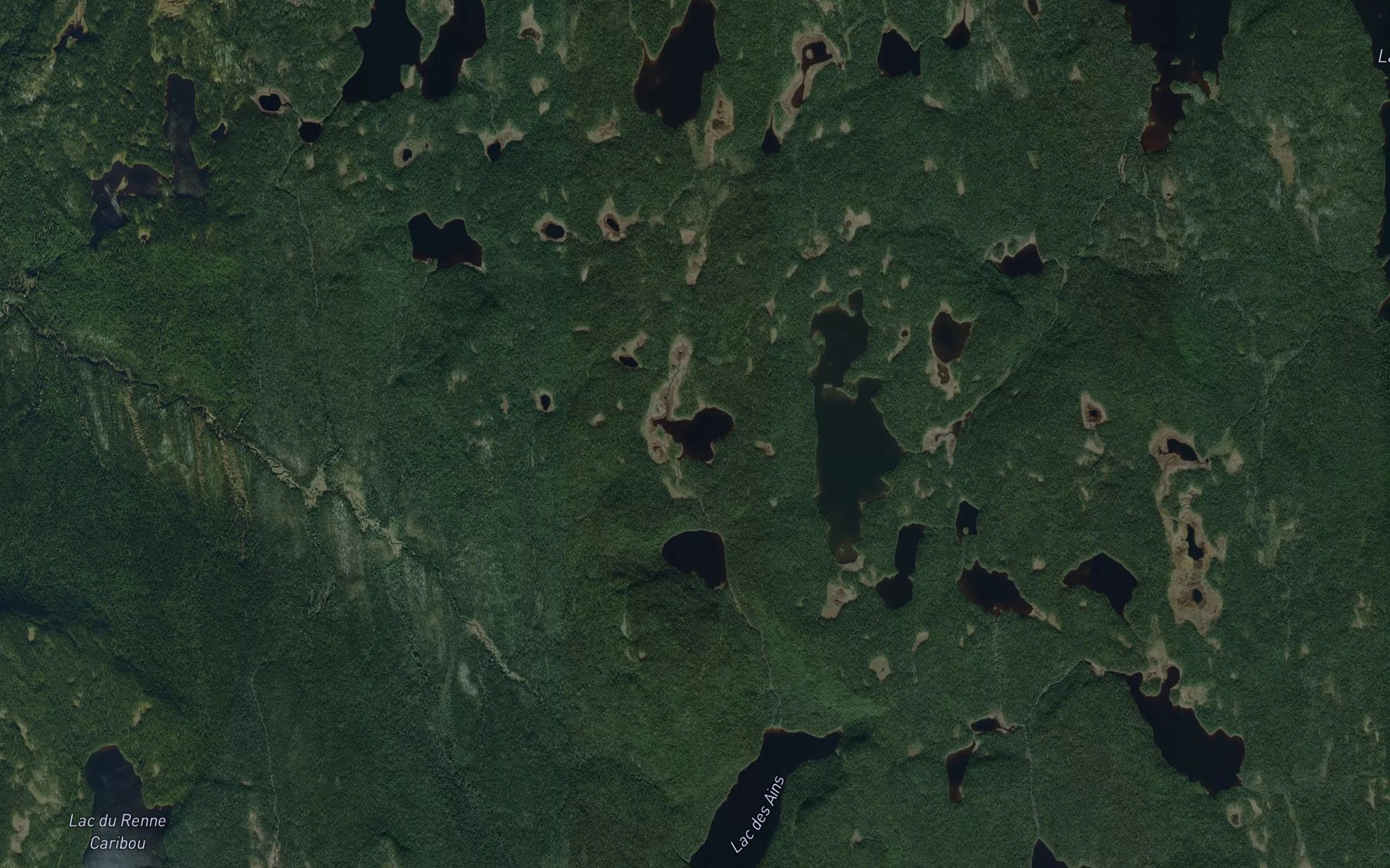 Satellite map of the Lac de la Touche