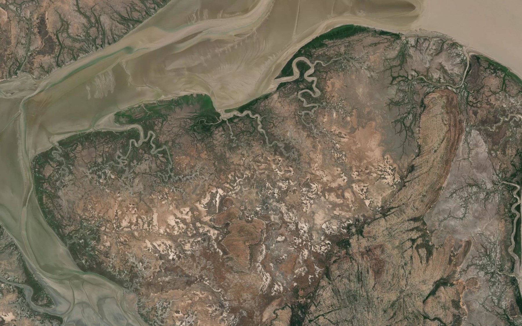 Satellite map of the High Water Inlet