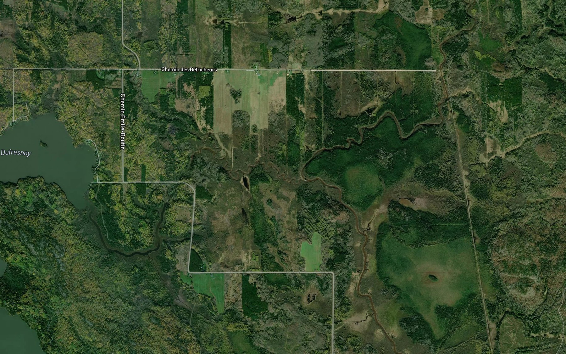 Satellite map of the Cours d'eau Guenette