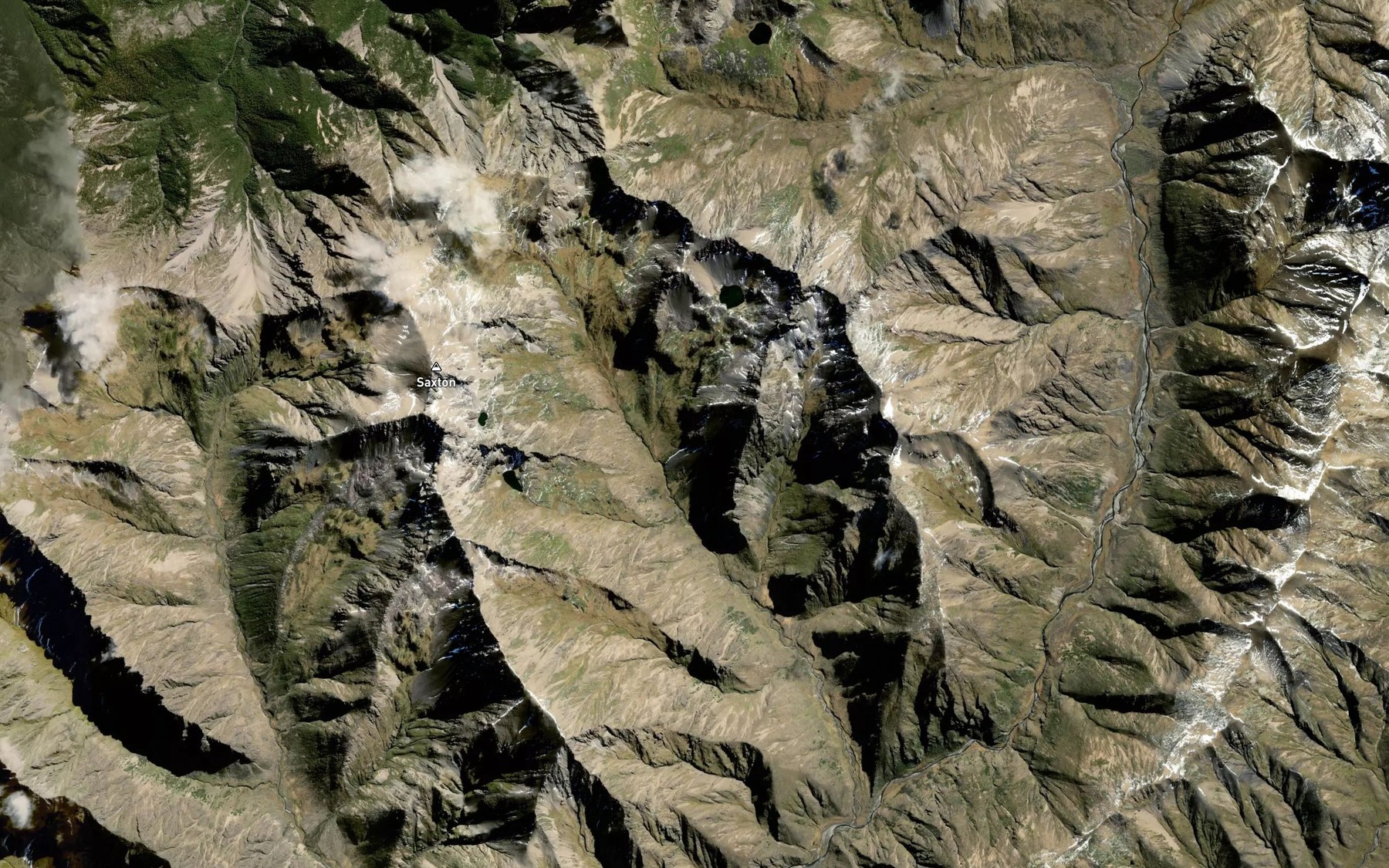 Satellite map of the Oyster Stream