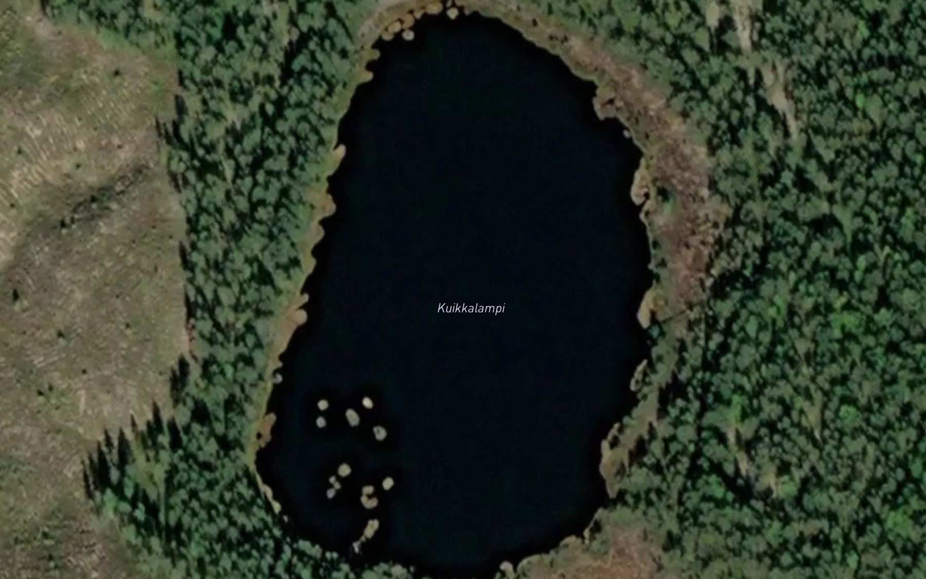 Satellite map of the Kuikkalampi