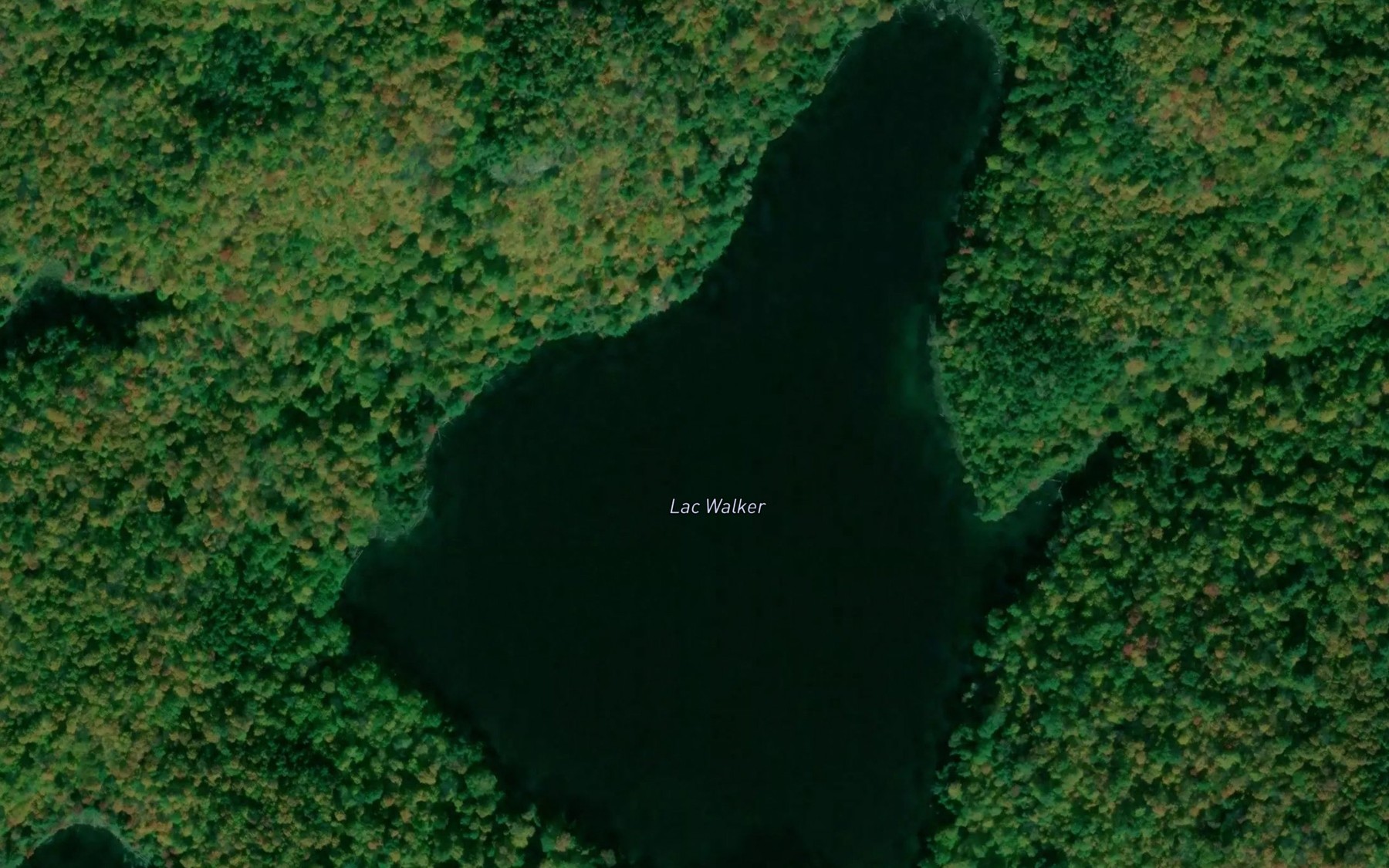 Satellite map of the Lac Walker