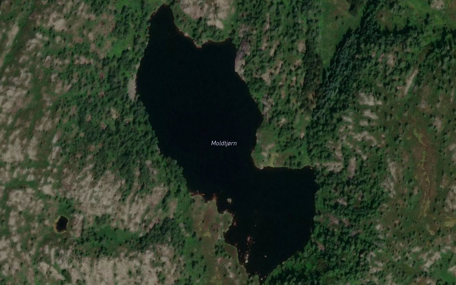 Satellite map of the Moldtjorn