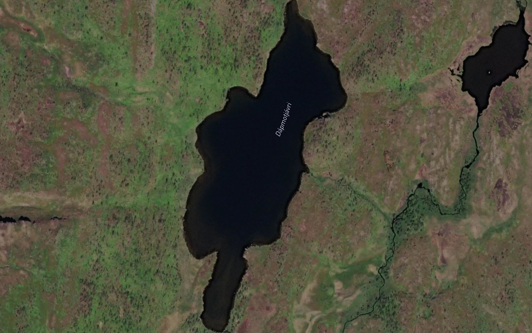 Satellite map of the Dabmutjavri