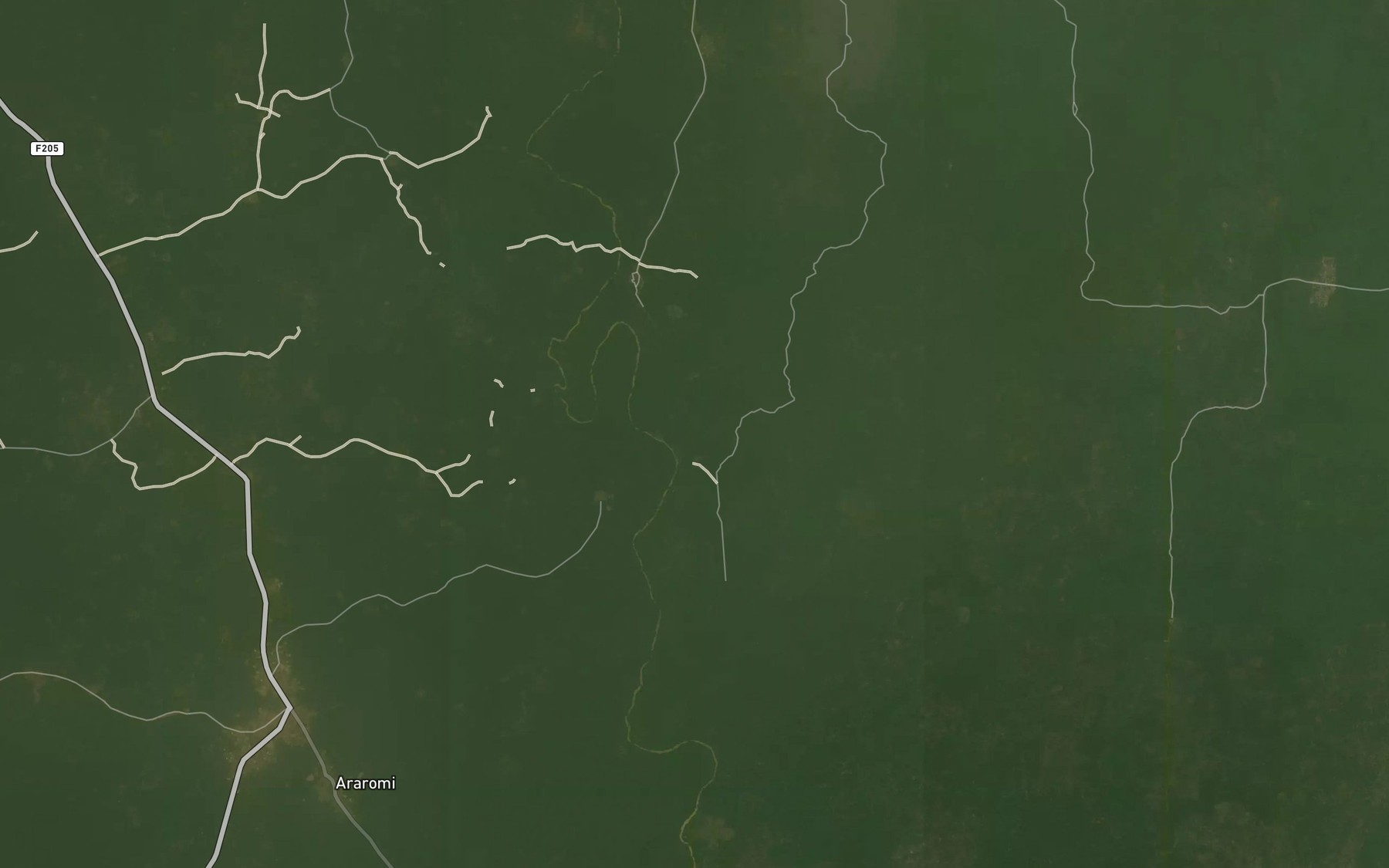 Satellite map of the River Oyere
