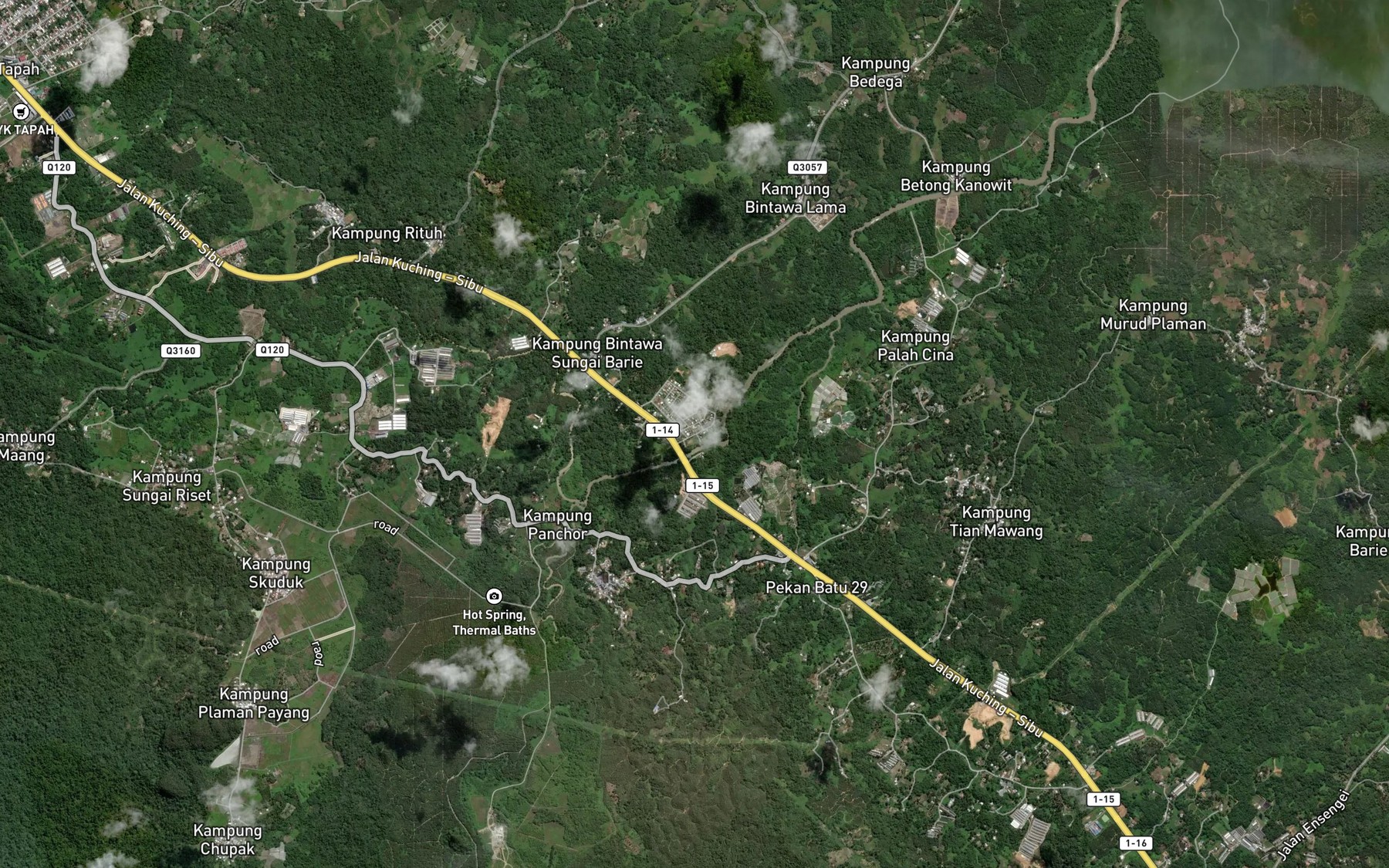 Satellite map of the Sungai Buloh Kechil