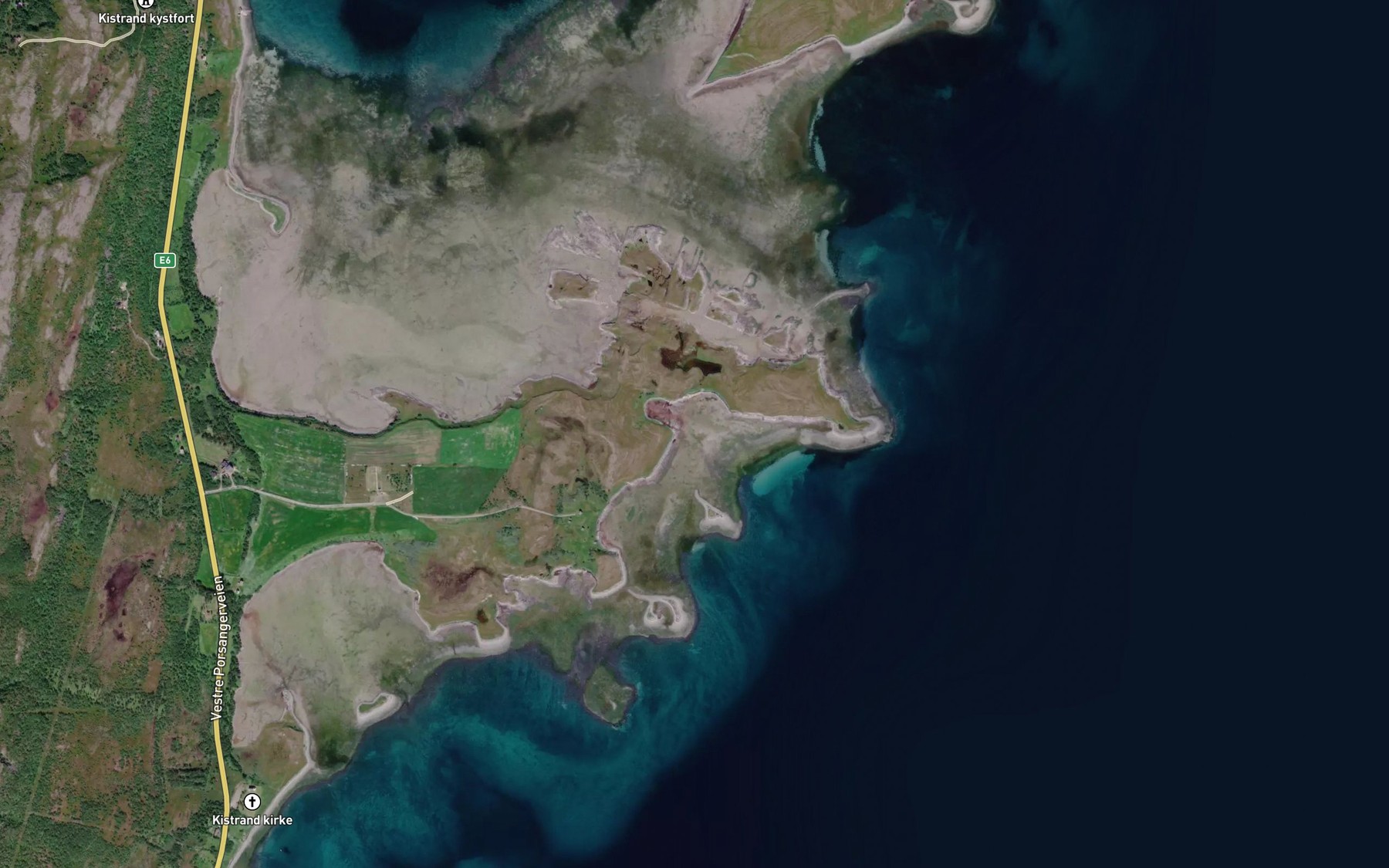Satellite map of the Vagaidgappi