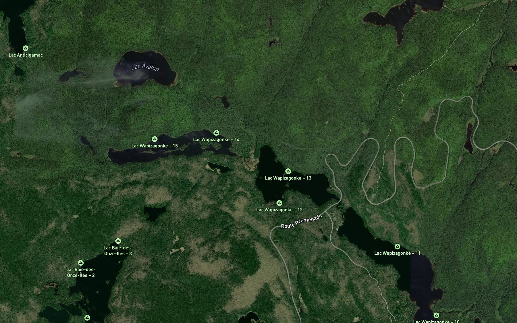 Satellite map of the Ruisseau Houle