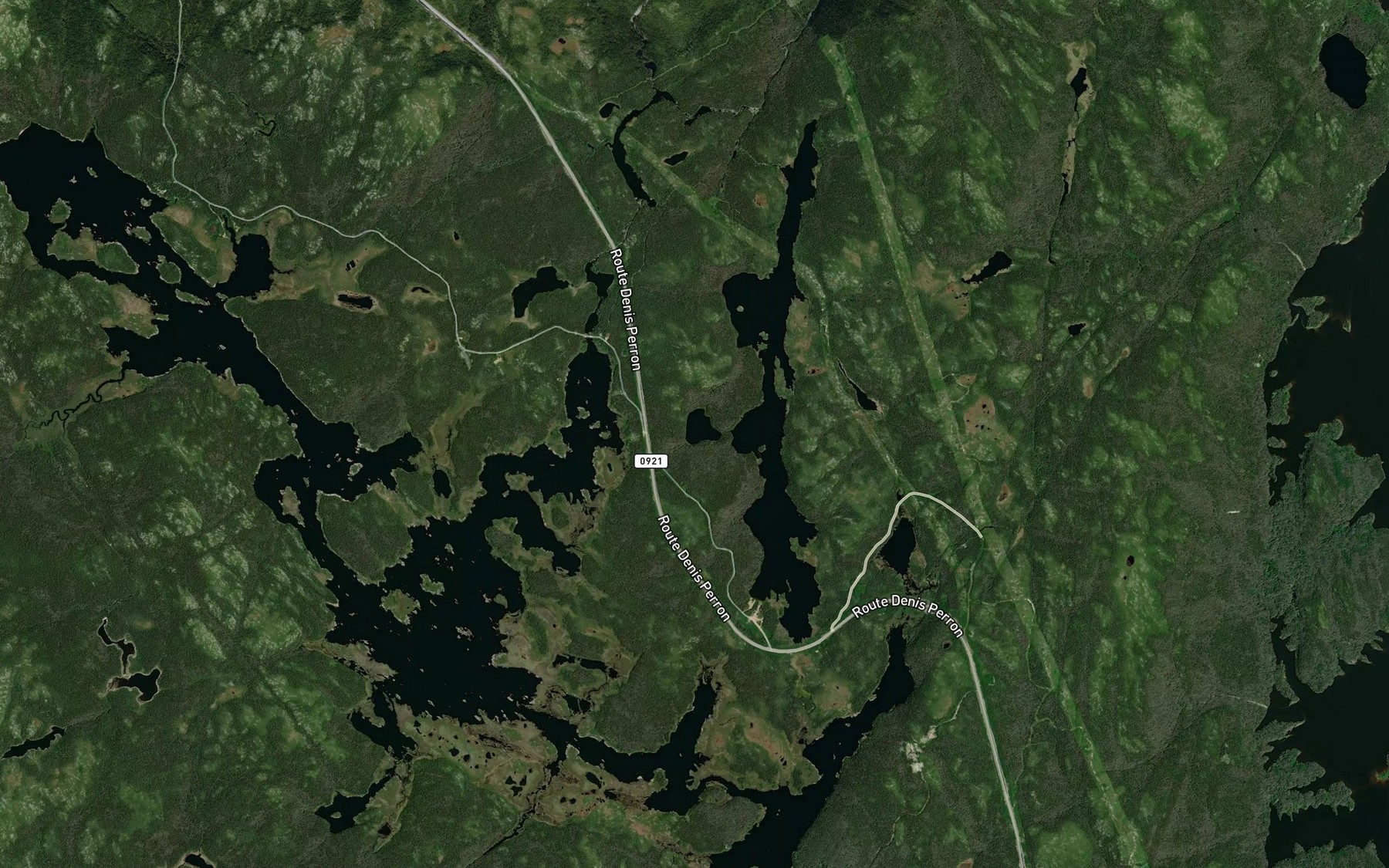 Satellite map of the Lac Ti-Cousin