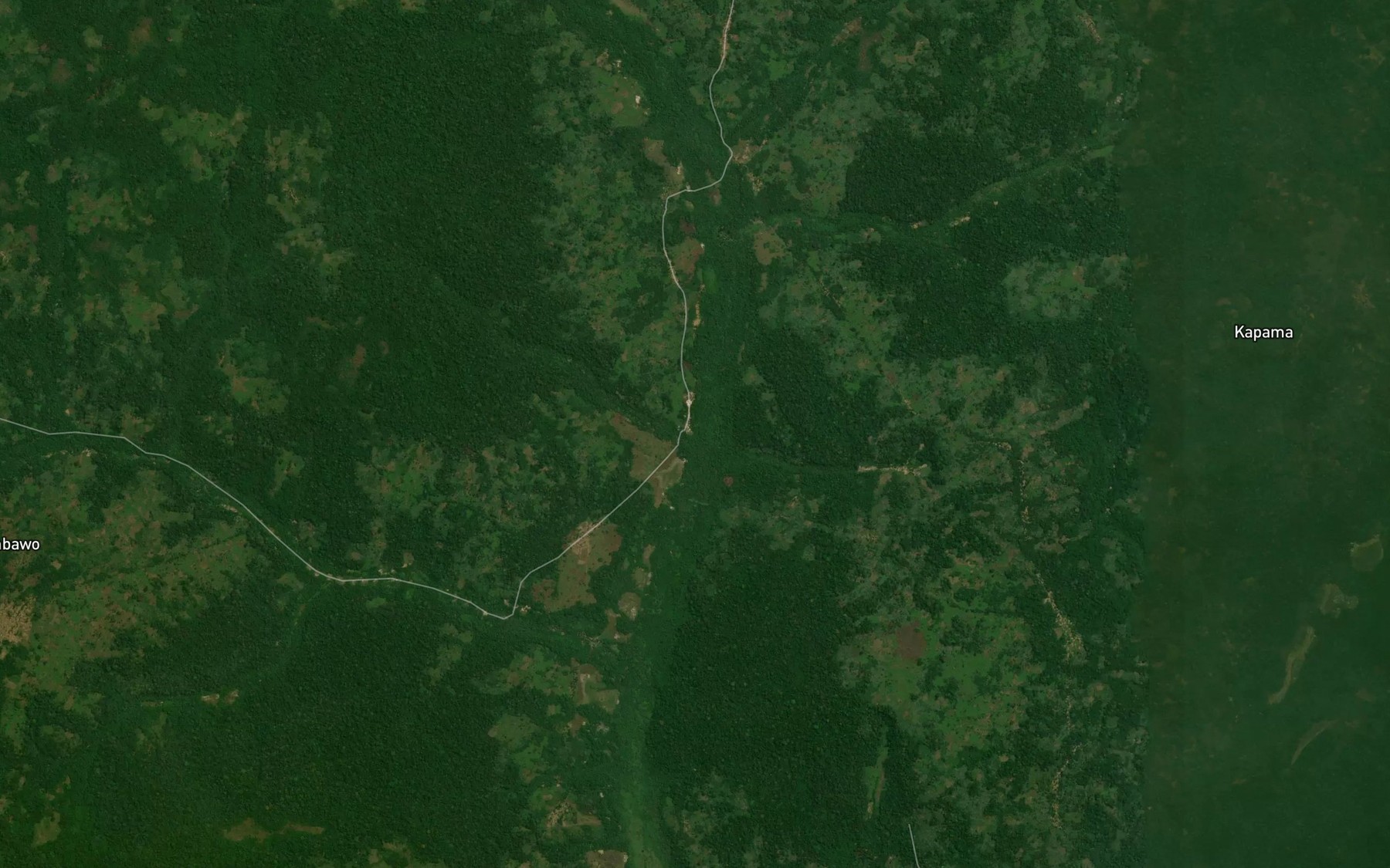 Satellite map of the Luebo-Matala